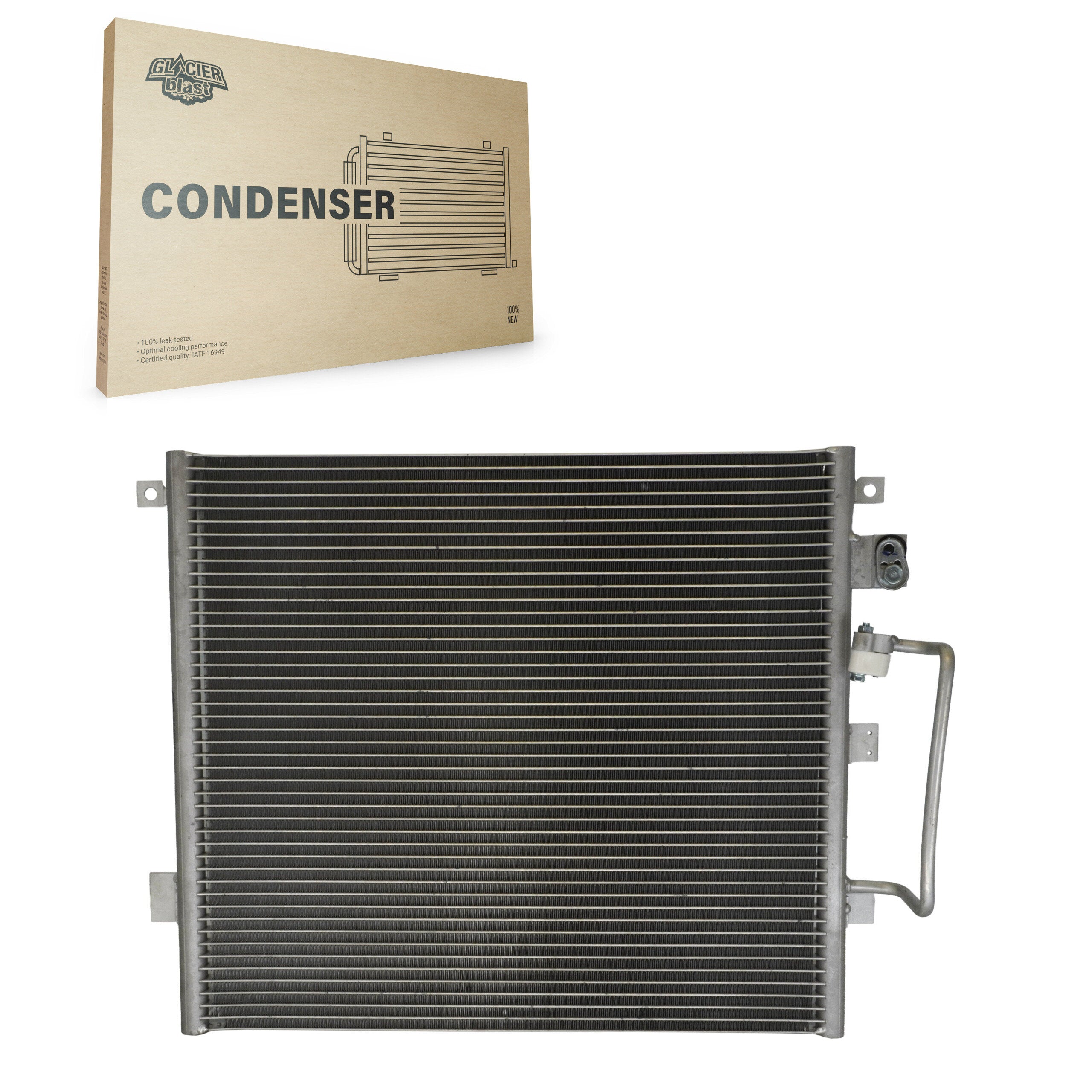 Glacier Blast GLB-GM3014 A/C Condenser for 2004-2012 Chevrolet Colorado, GMC Canyon, Isuzu i-290 - N/A