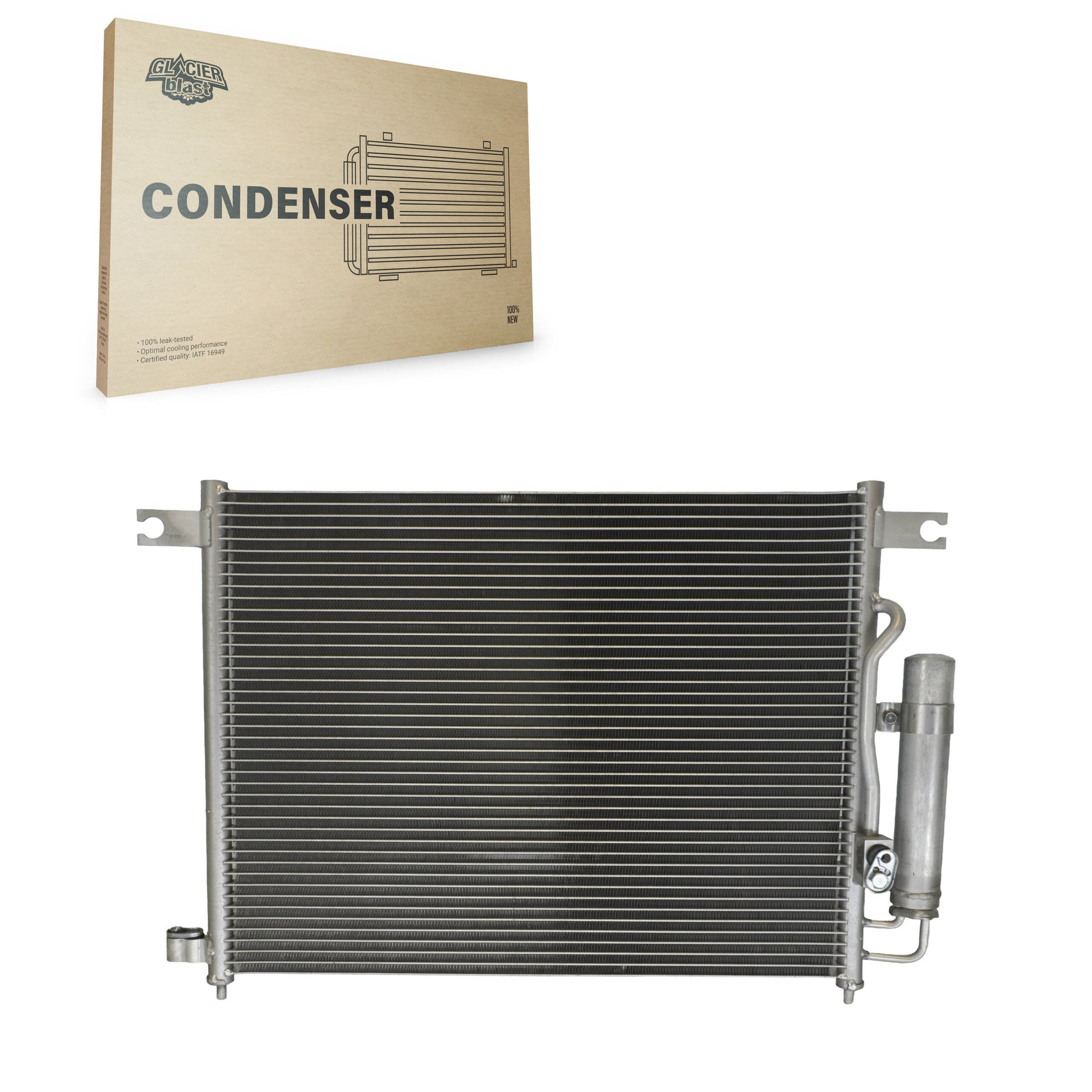 Glacier Blast GLB-GM3240 A/C Condenser for 2004-2010 Chevrolet Aveo5, Pontiac Wave, Pontiac Wave5 - N/A