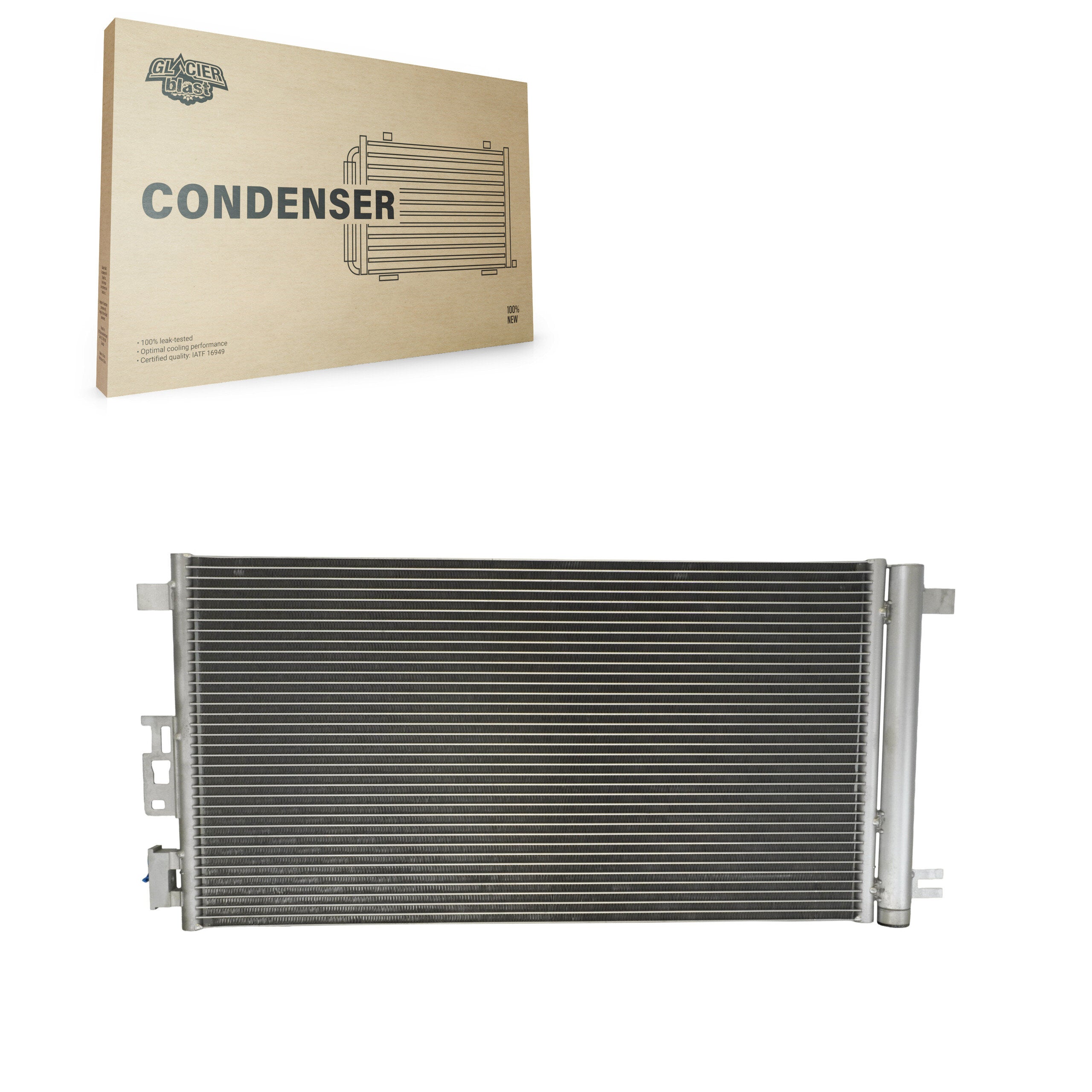 Glacier Blast GLB-GM3279 A/C Condenser for 2004-2012 Saturn Aura, Pontiac G6, Chevrolet Malibu - N/A