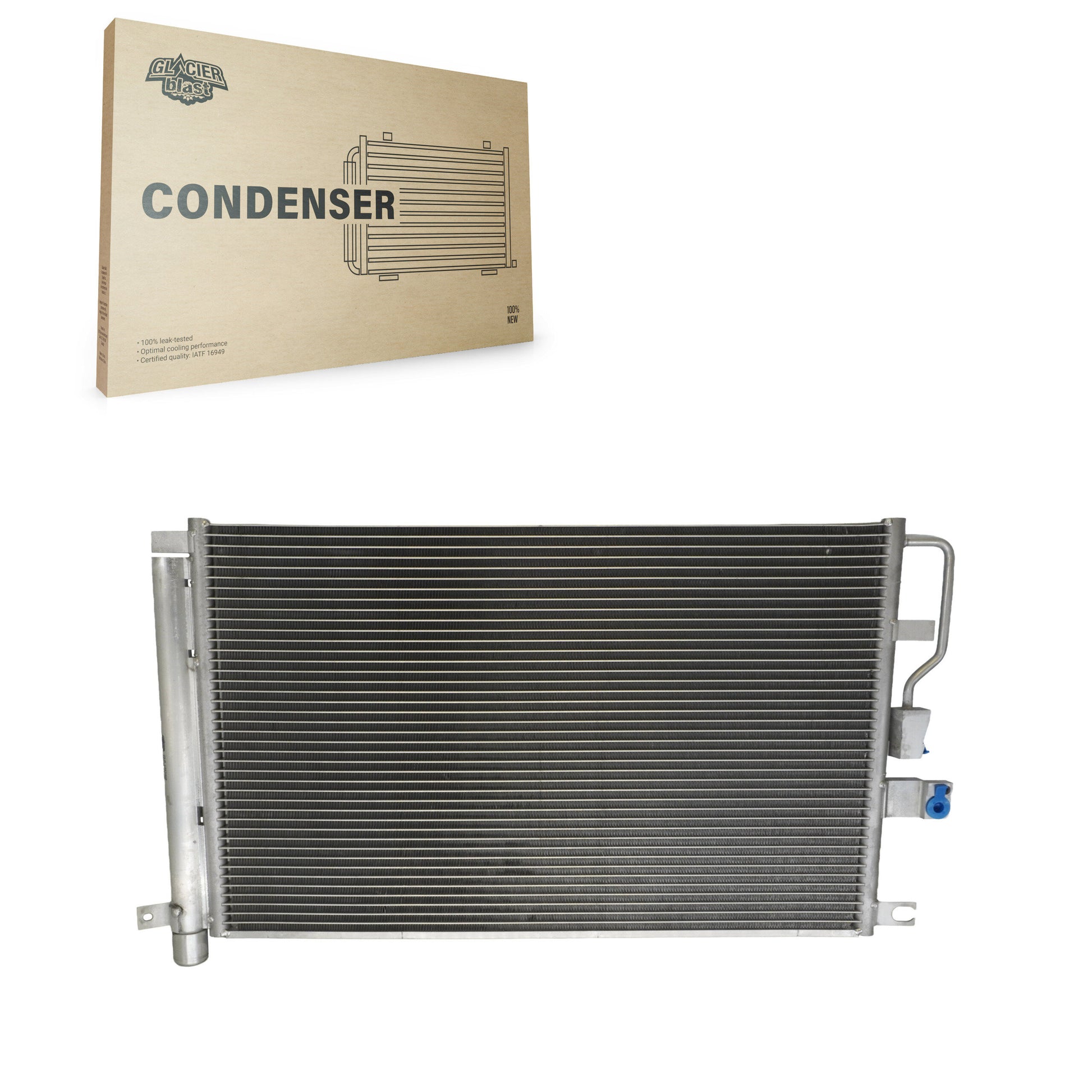 Glacier Blast GLB-GM3468 A/C Condenser for 2006-2009 Chevrolet Equinox, Pontiac Torrent - N/A