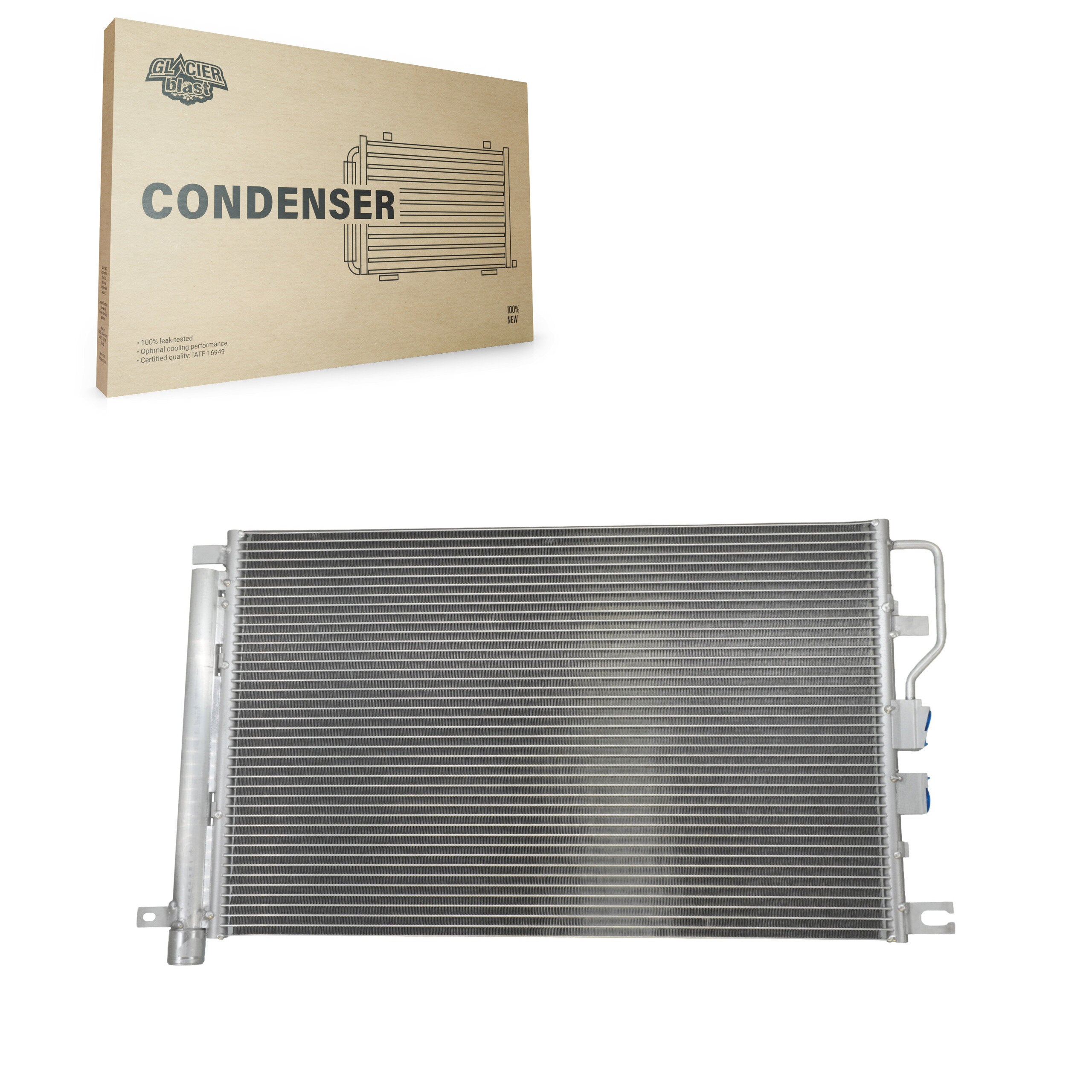 Glacier Blast GLB-GM3789 A/C Condenser for 2010-2015 Chevrolet Equinox, GMC Terrain - N/A