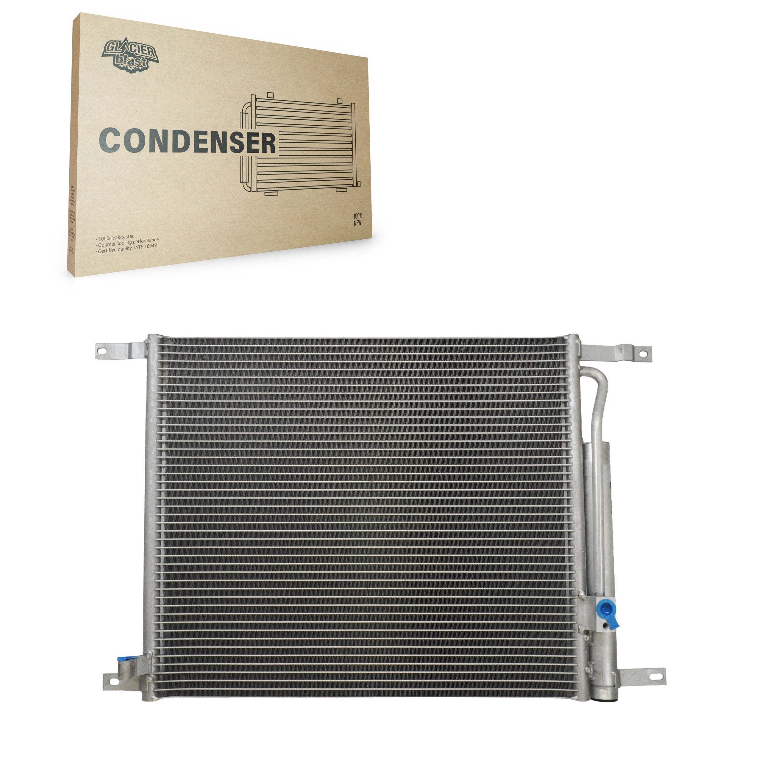 Glacier Blast GLB-GM3877 A/C Condenser for 2009-2011 Chevrolet Aveo, Chevrolet Aveo5, Pontiac G3 - N/A