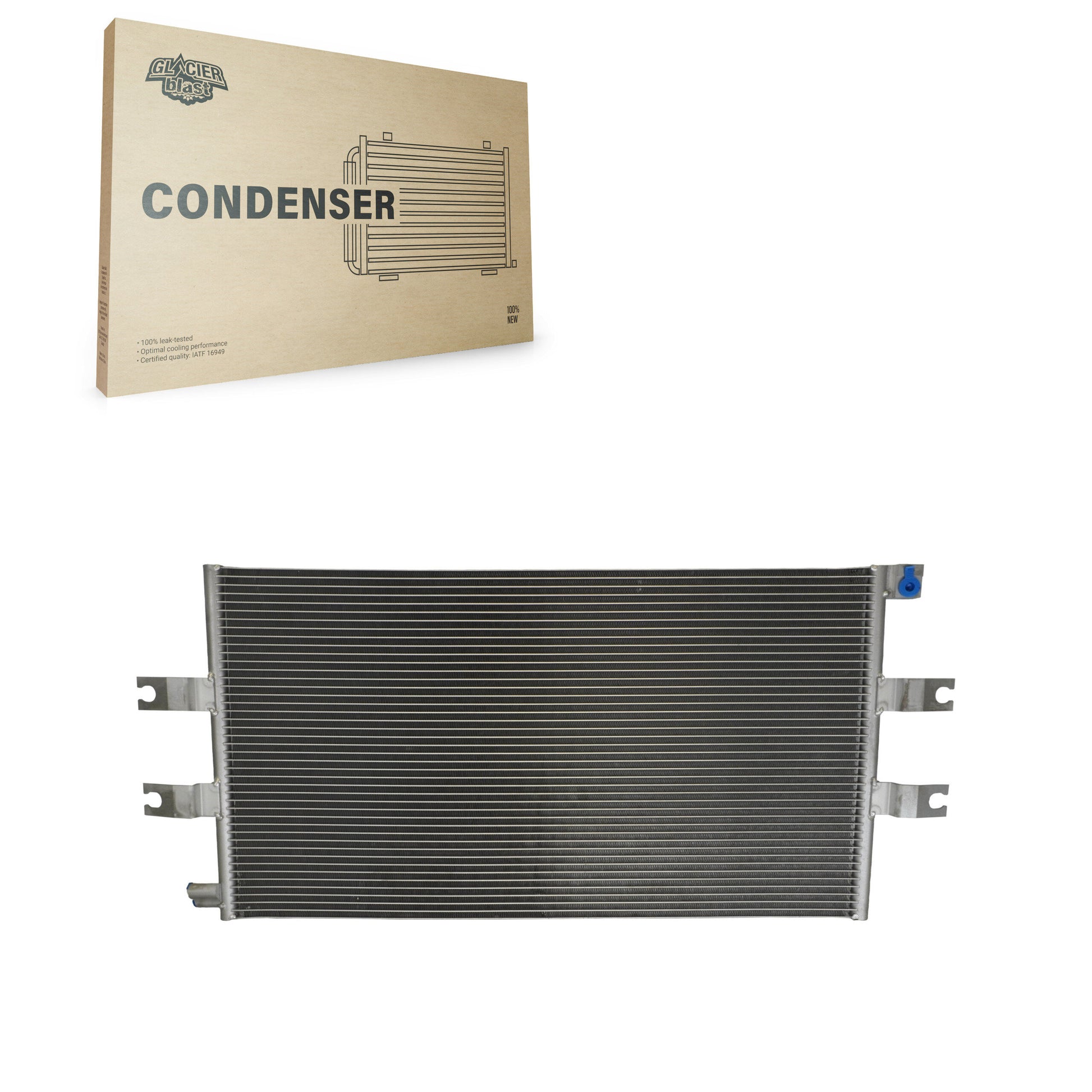 Glacier Blast GLB-GM3887 A/C Condenser for 2003-2025 Chevrolet Express 4500, GMC Savana 4500, Chevrolet Express 1500 - N/A