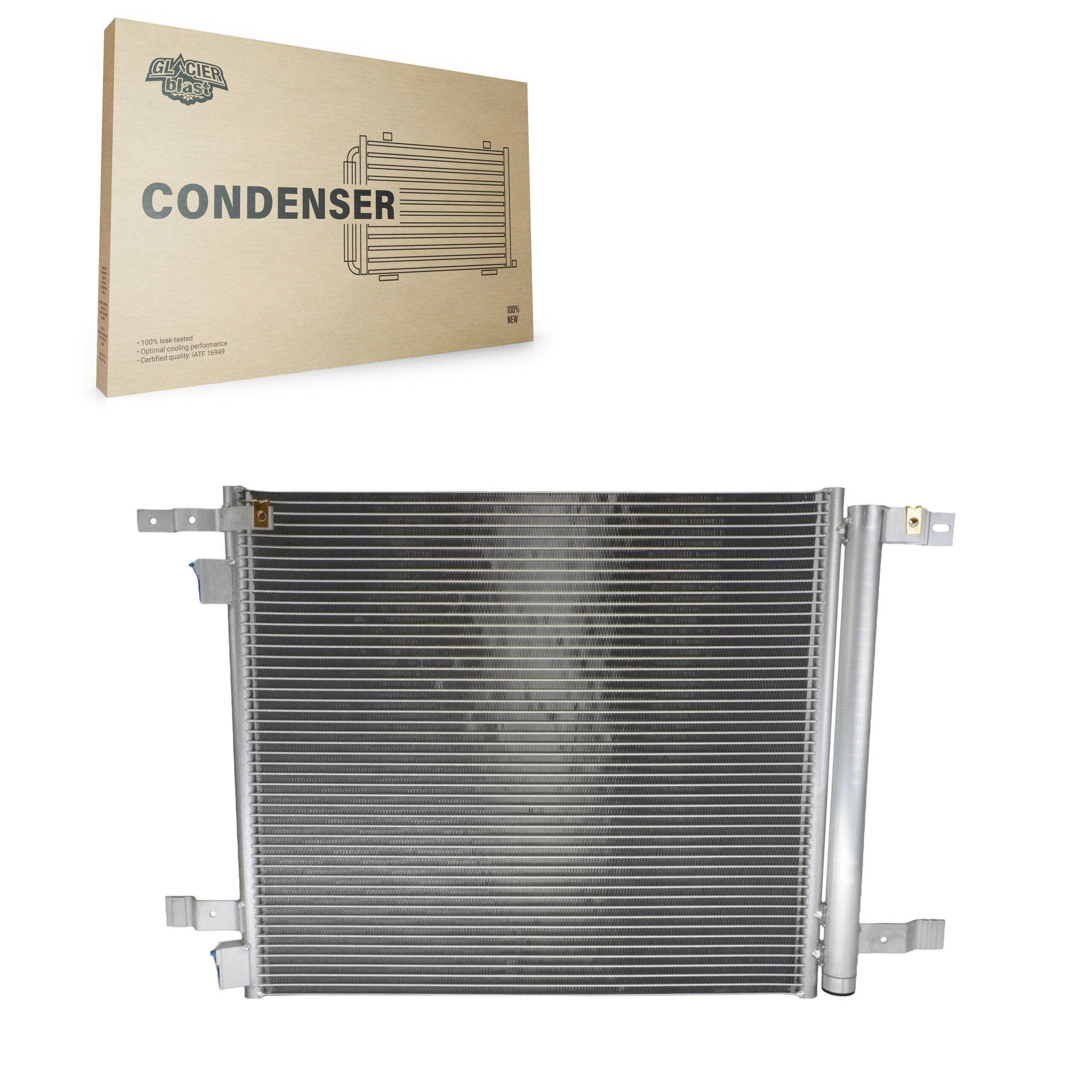 Glacier Blast GLB-GM4055 A/C Condenser for 2010-2016 Cadillac SRX, Saab 9-4X - N/A