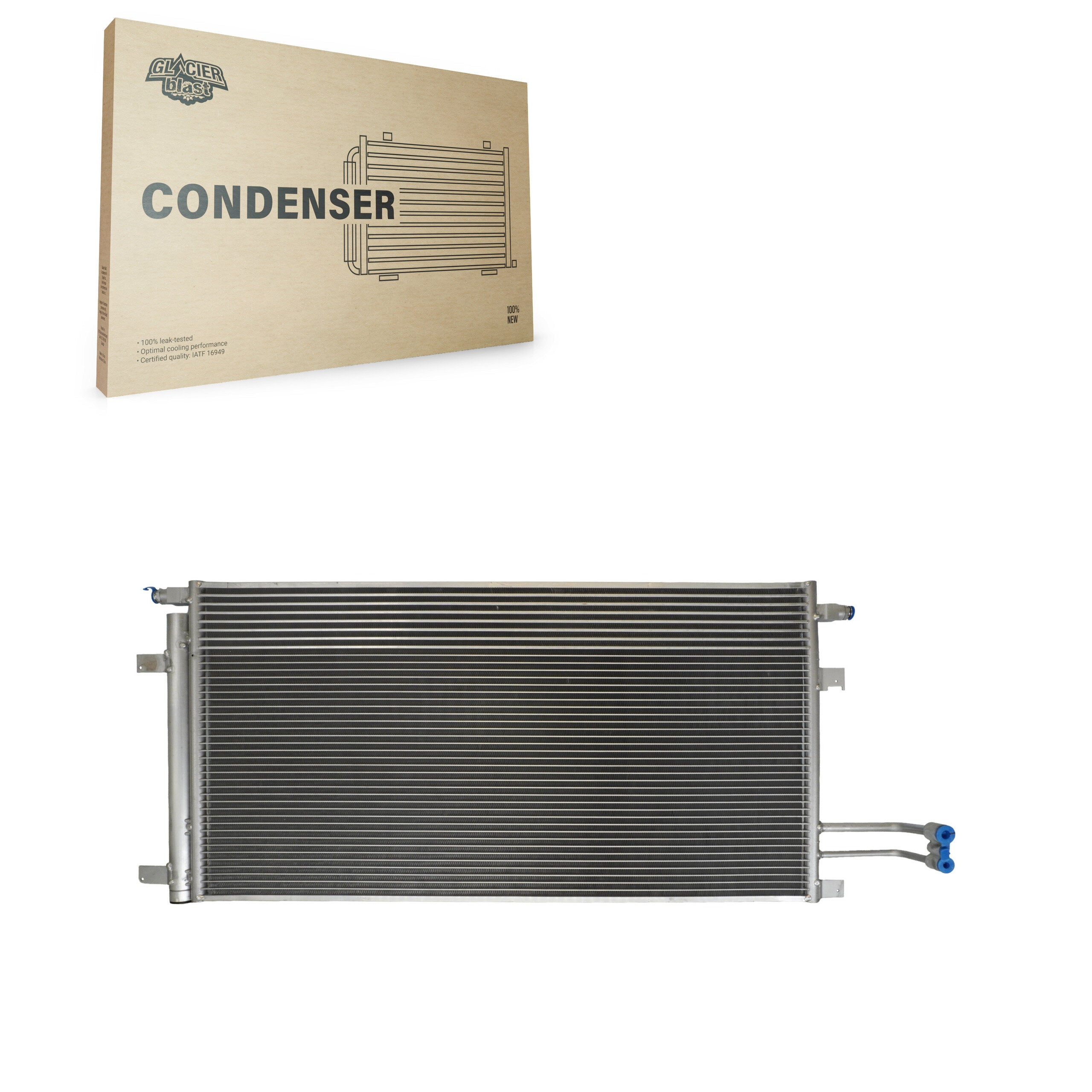 Glacier Blast GLB-GM4283 A/C Condenser for 2014-2020 Chevrolet Silverado 1500 LD, GMC Sierra 1500 Limited, Chevrolet Silverado 1500 - N/A