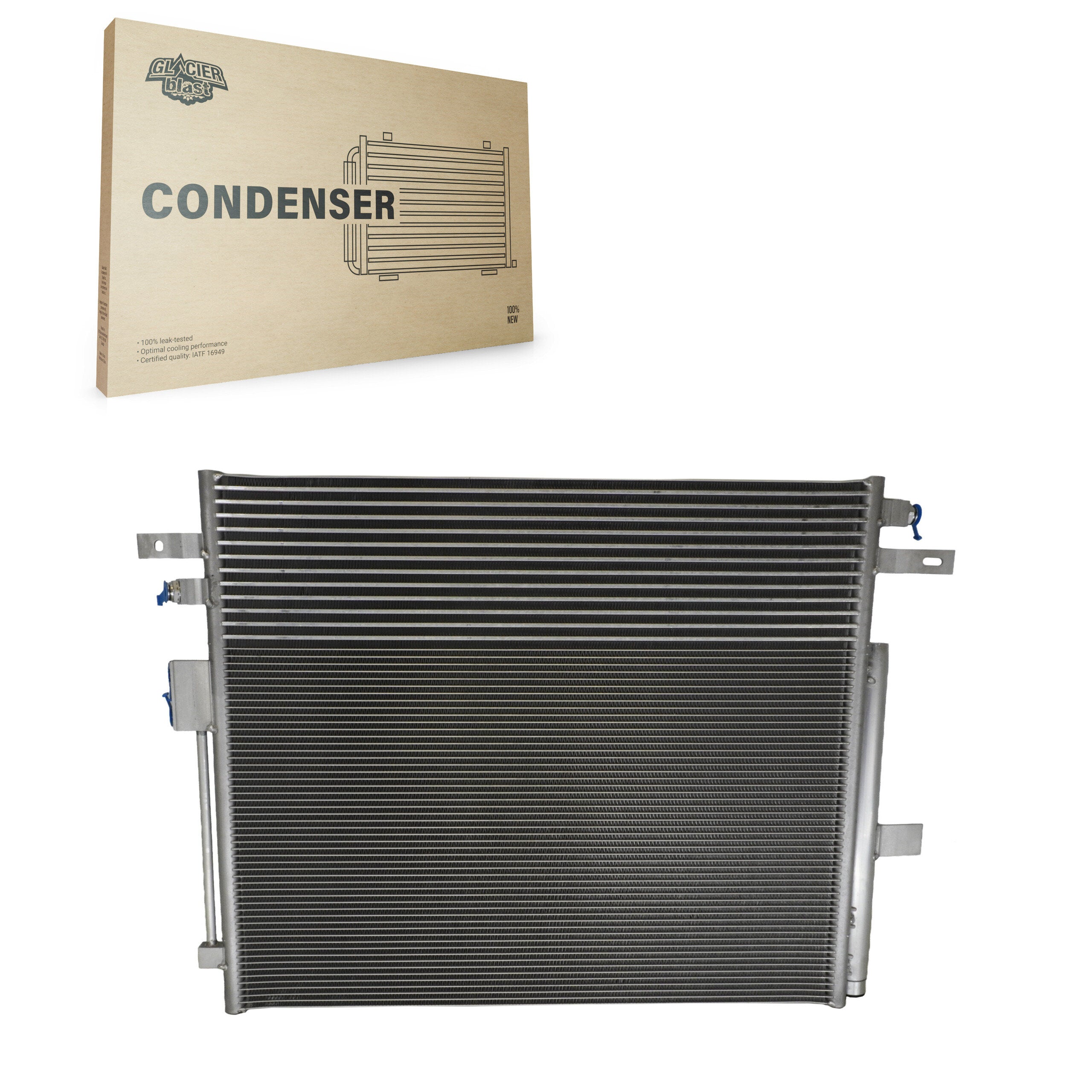 Glacier Blast GLB-GM4516 A/C Condenser for 2015-2016 Chevrolet Colorado, GMC Canyon - N/A