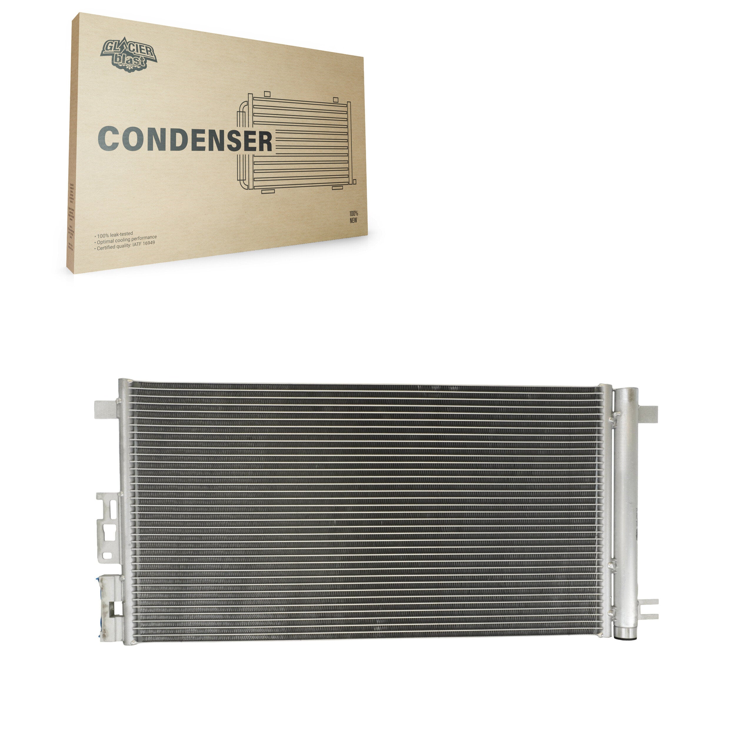 Glacier Blast GLB-GM4718 A/C Condenser for 2003-2010 Pontiac G5, Chevrolet Cobalt, Pontiac Pursuit - N/A