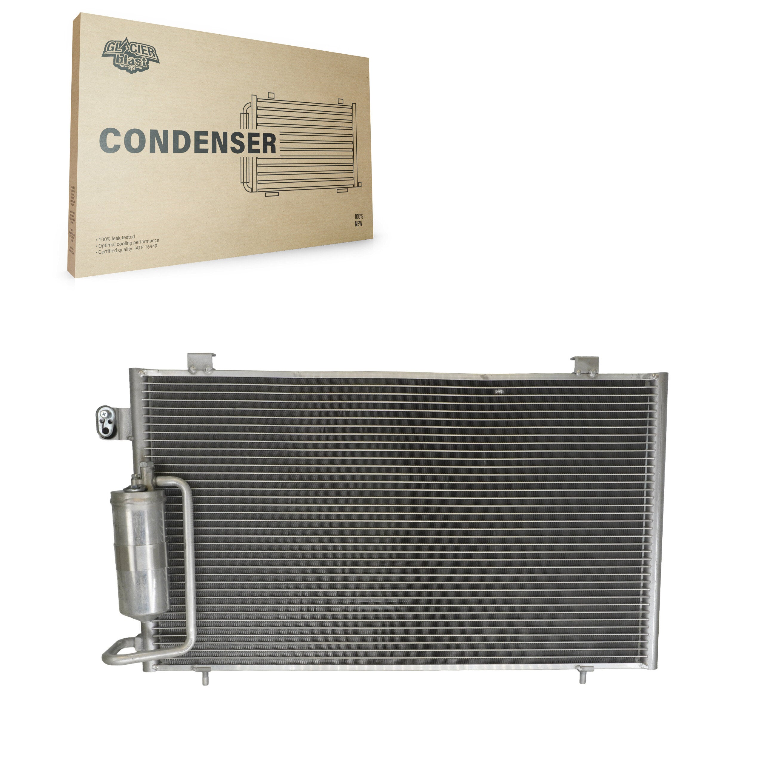 Glacier Blast GLB-GM4726 A/C Condenser for 2003-2008 Pontiac Vibe - N/A