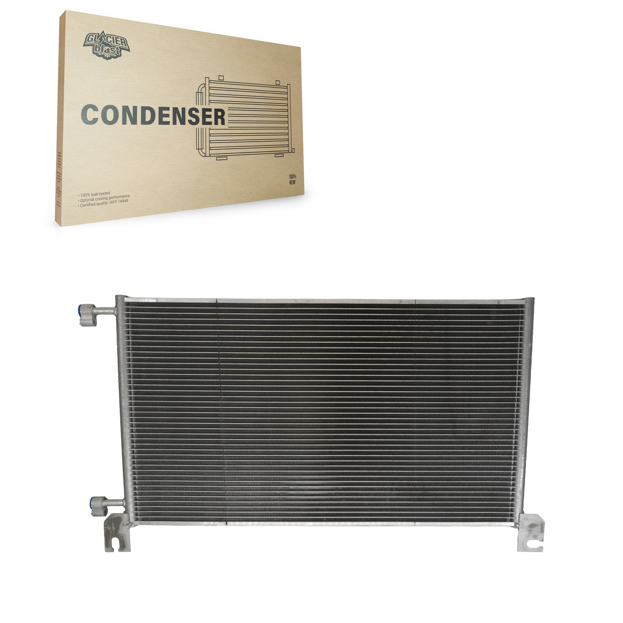 Glacier Blast GLB-GM4953 A/C Condenser for 1999-2014 Chevrolet Silverado 1500, GMC Sierra 1500, Chevrolet Avalanche - N/A