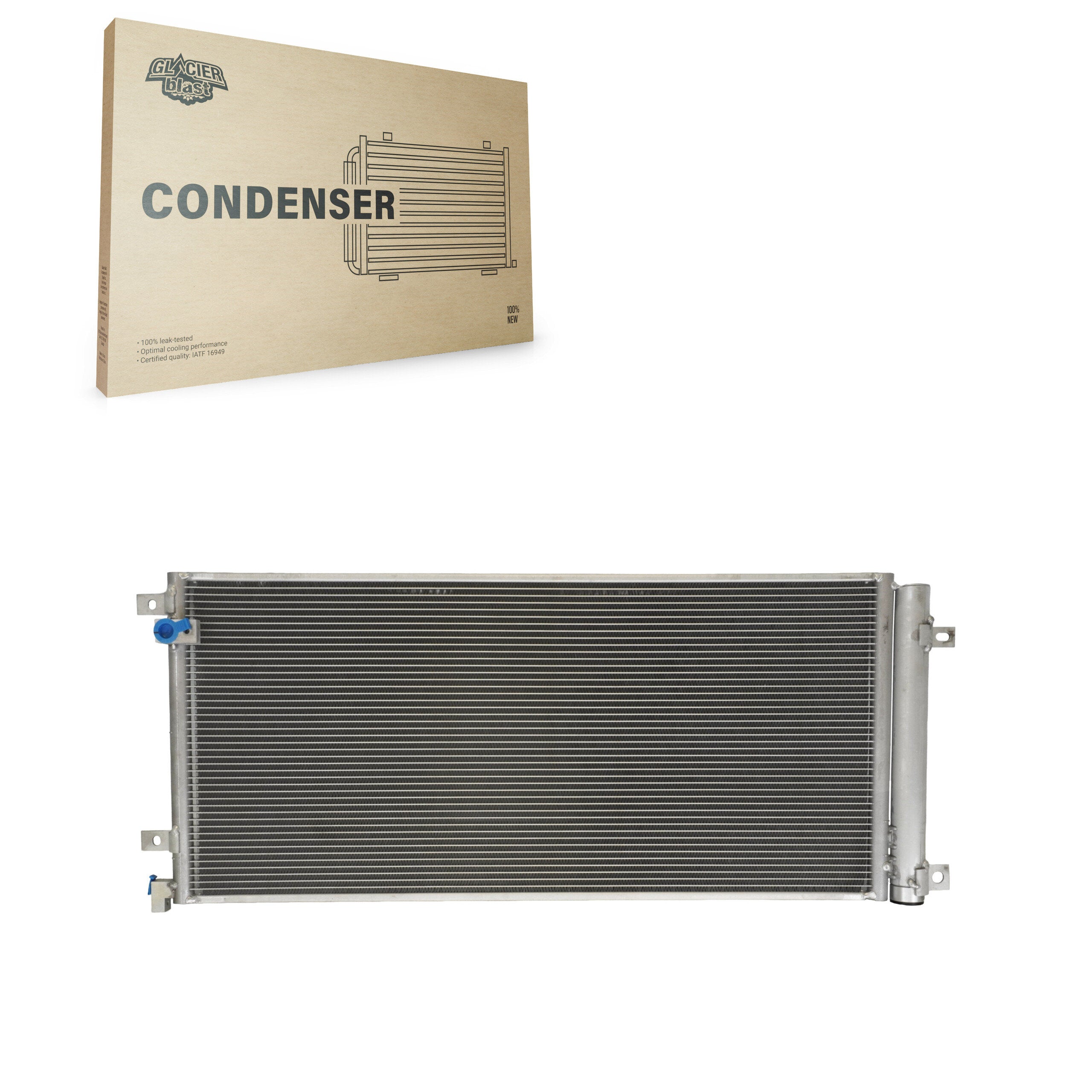 Glacier Blast GLB-HO30008 A/C Condenser for 2016-2021 Honda Civic - N/A