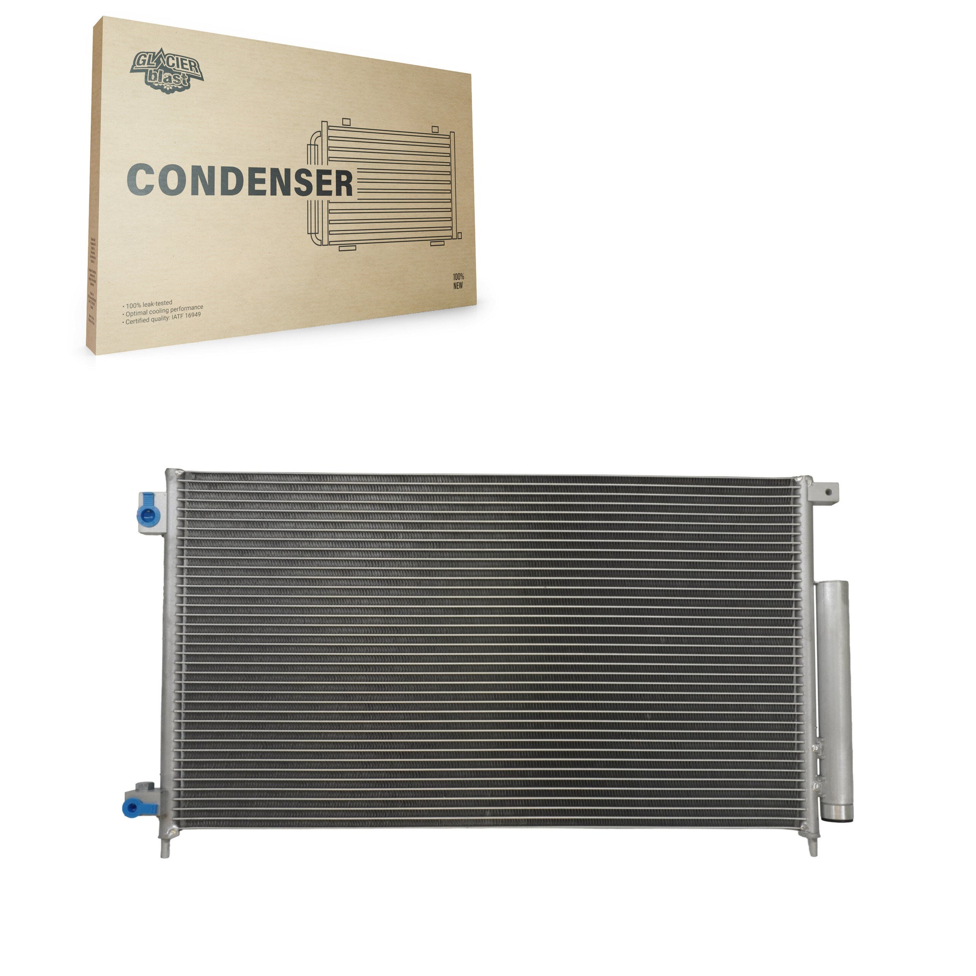 Glacier Blast GLB-HO3086 A/C Condenser for 2003-2007 Honda Accord - N/A