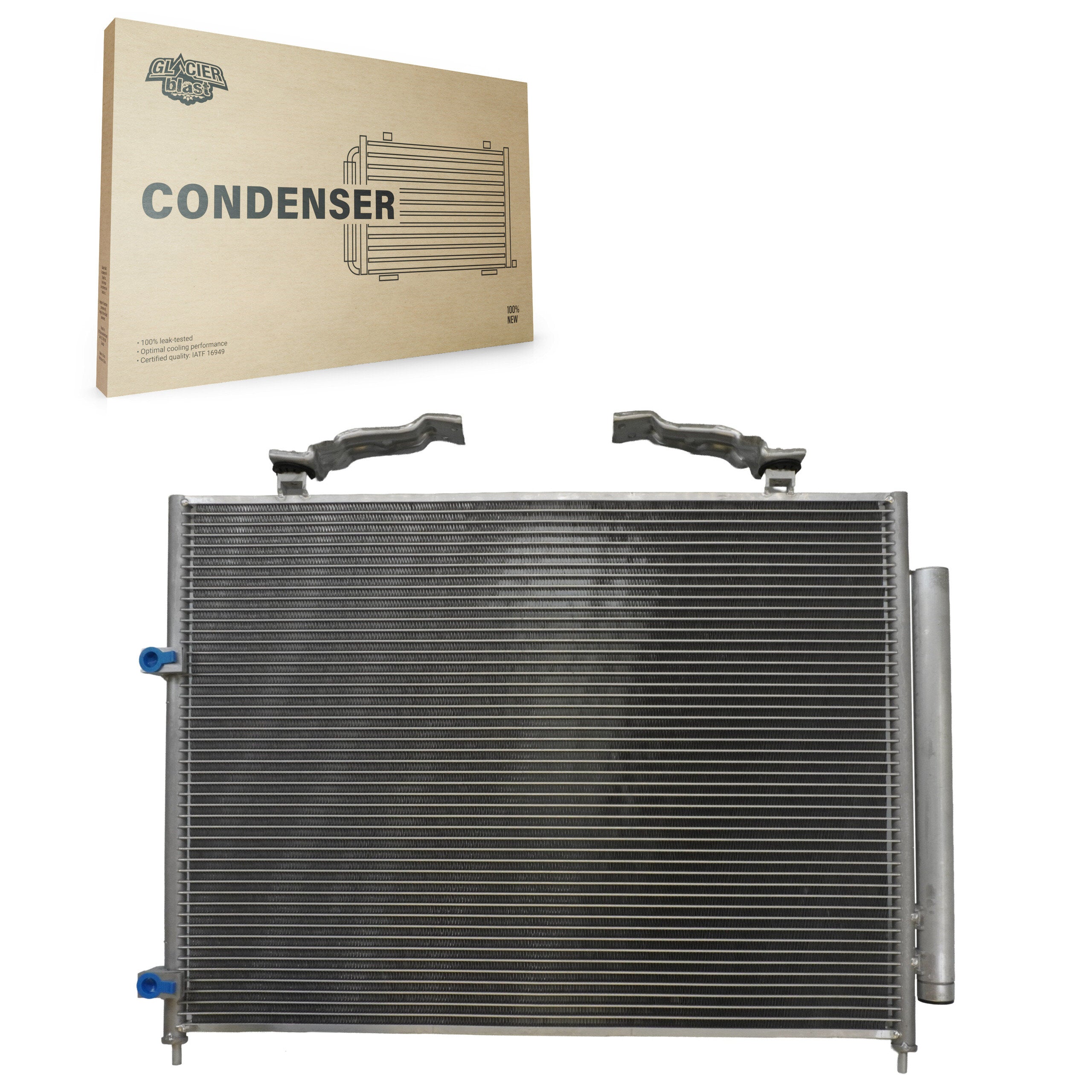 Glacier Blast GLB-HO3290 A/C Condenser for 2001-2008 Honda Pilot, Acura MDX - N/A