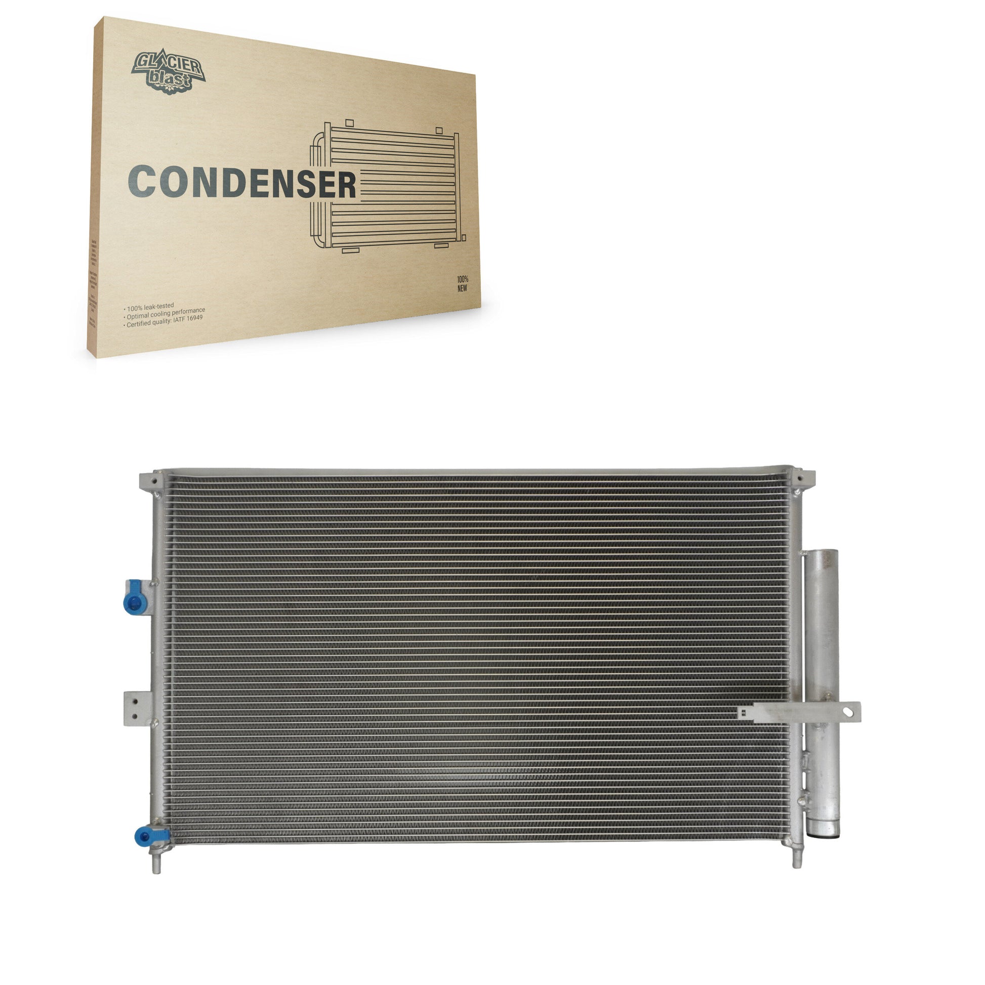 Glacier Blast GLB-HO3525 A/C Condenser for 2006-2011 Acura CSX, Honda Civic - N/A