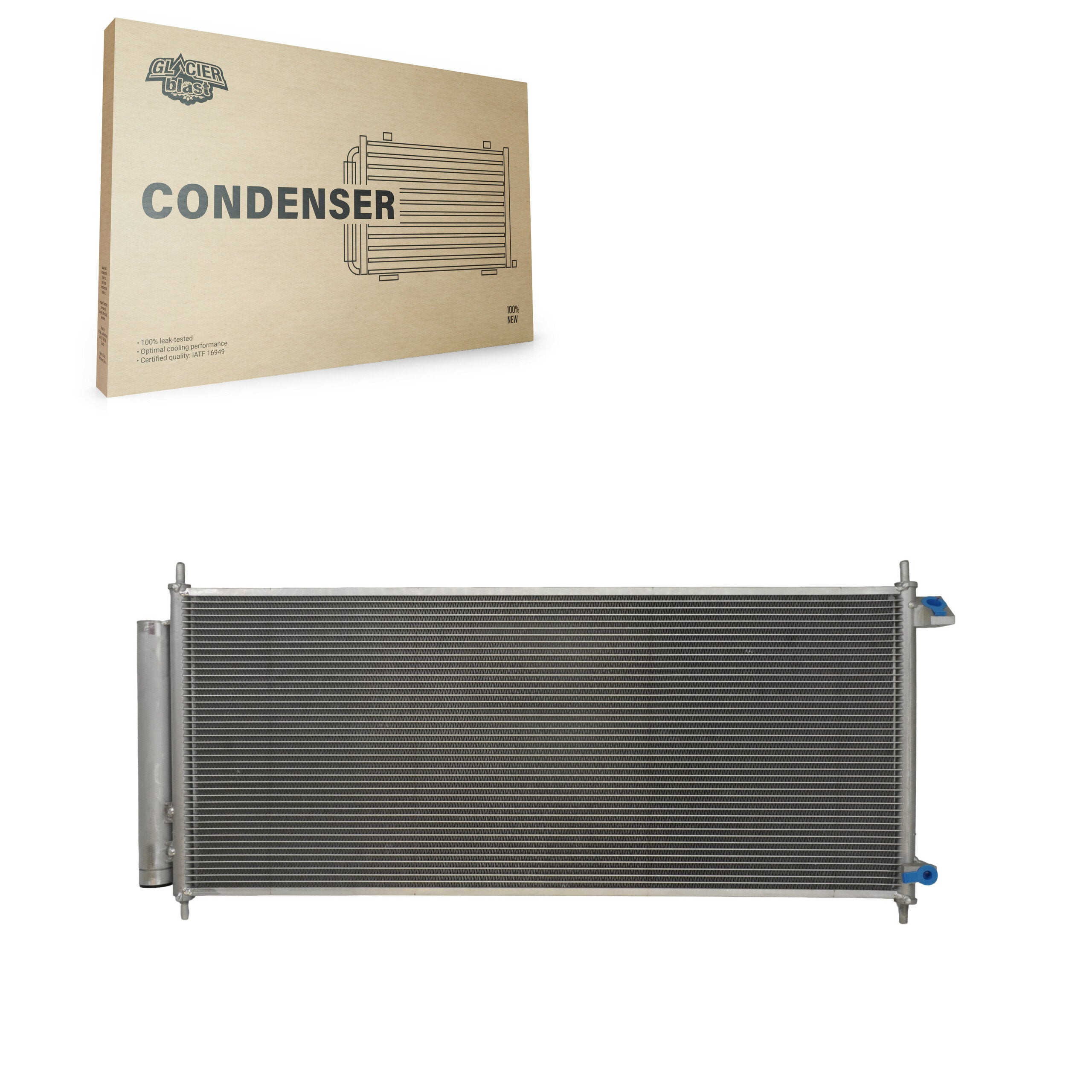 Glacier Blast GLB-HO3593 A/C Condenser for 2007-2008 Honda Fit - N/A