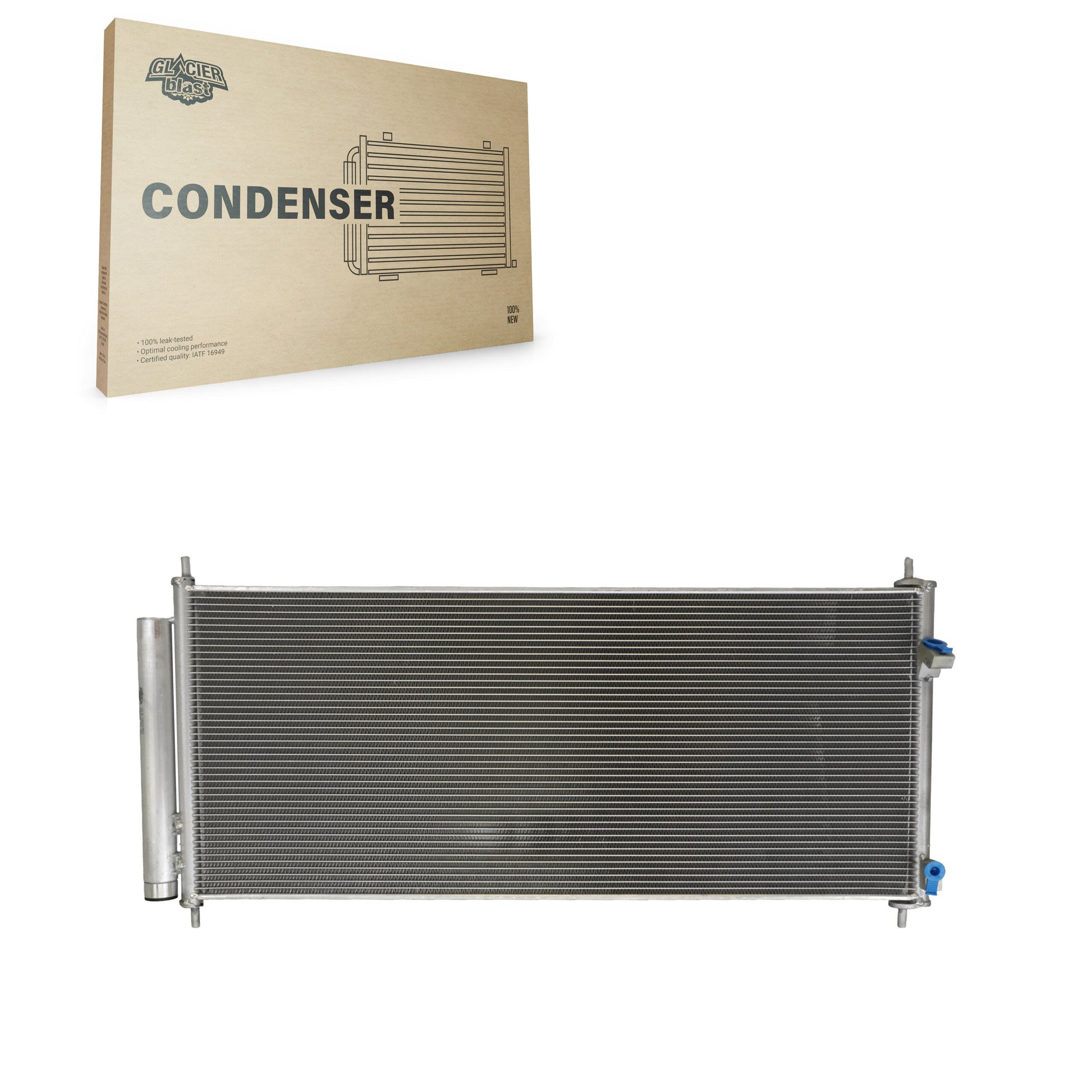 Glacier Blast GLB-HO3783 A/C Condenser for 2009-2014 Honda Fit - N/A