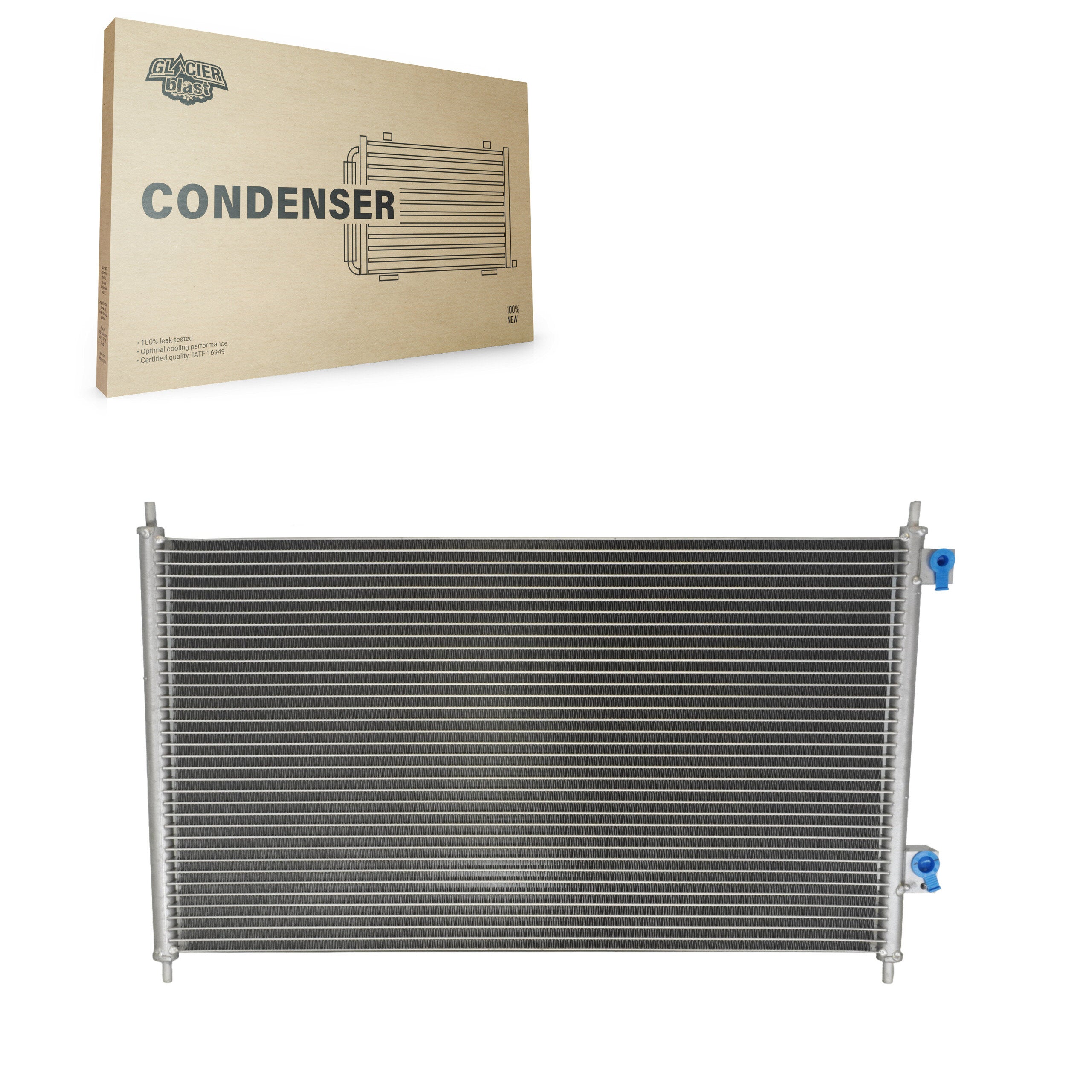 Glacier Blast GLB-HO4977 A/C Condenser for 2001-2005 Honda Civic, Acura EL - N/A