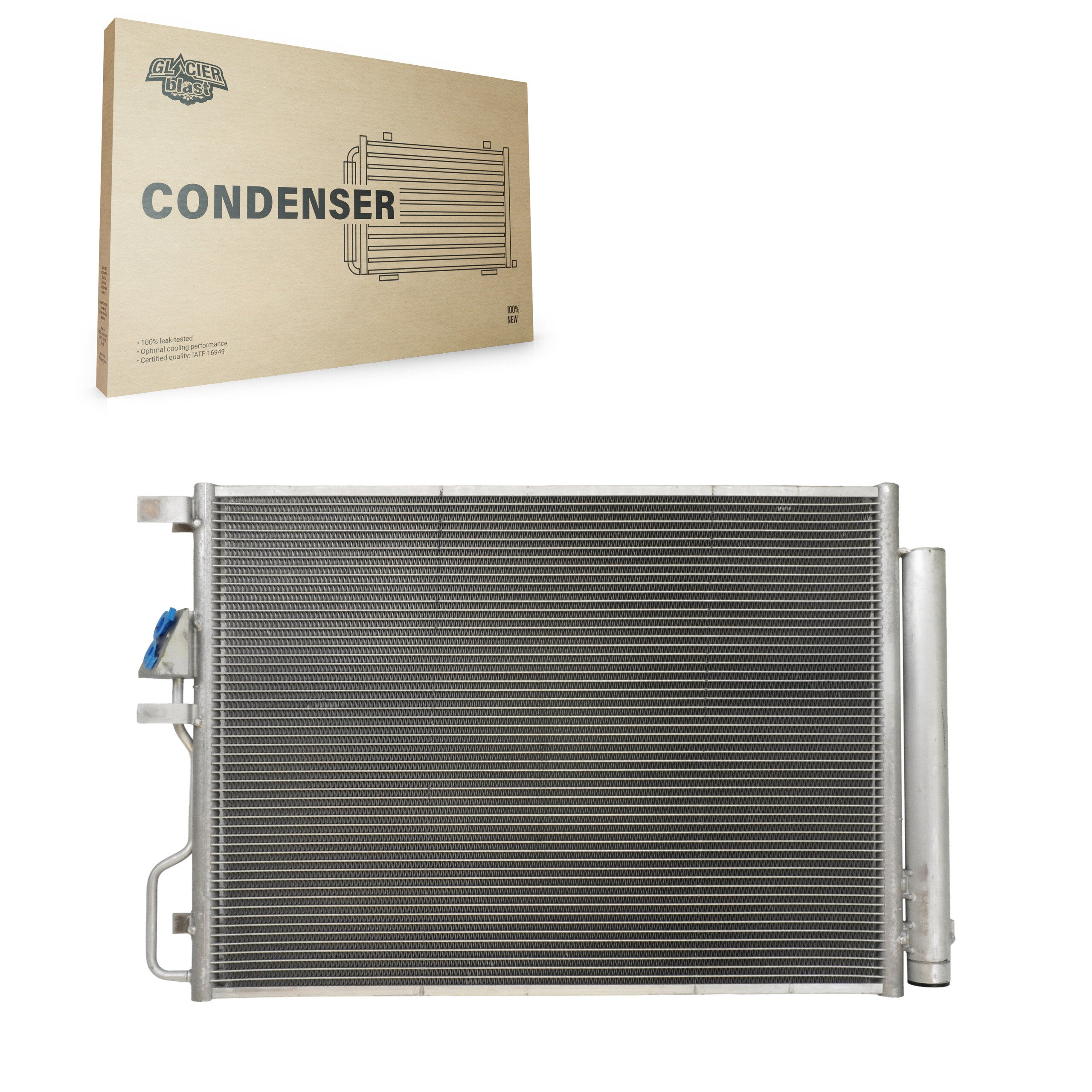 Glacier Blast GLB-HY30035 A/C Condenser for 2016-2019 Kia Sportage, Hyundai Tucson - N/A