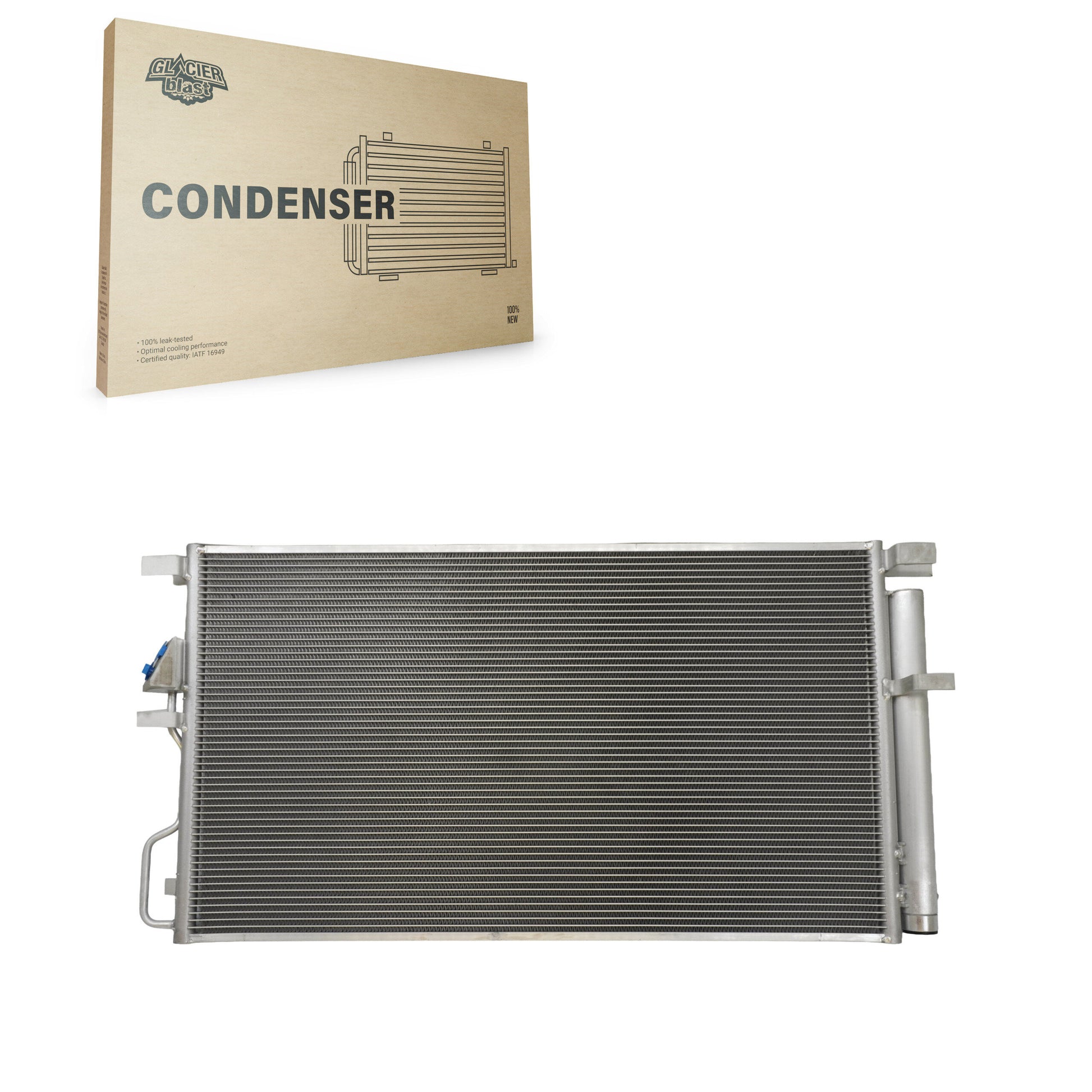 Glacier Blast GLB-HY30054 A/C Condenser for 2016-2019 Hyundai Tucson, Kia Sportage - N/A