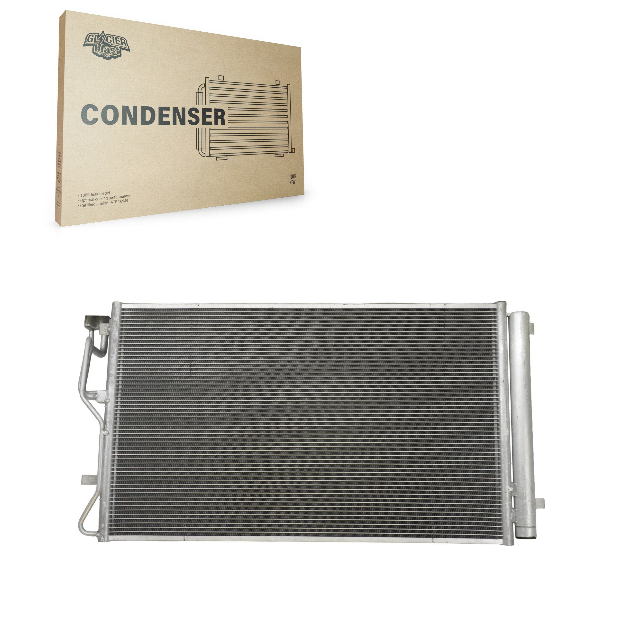 Glacier Blast GLB-HY30149 A/C Condenser for 2018-2021 Hyundai Kona - N/A