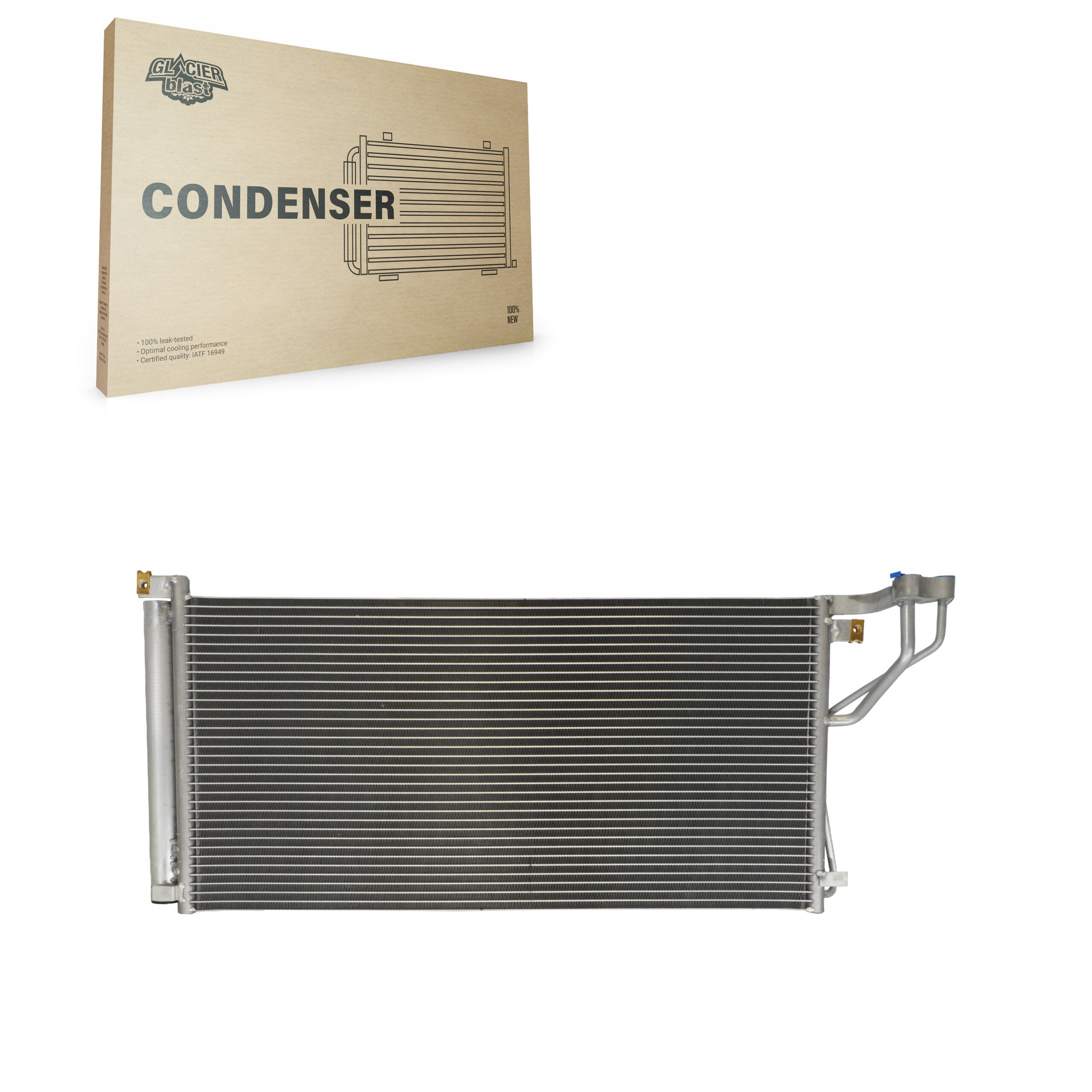 Glacier Blast GLB-HY3381 A/C Condenser for 2006-2011 Kia Magentis, Kia Optima, Hyundai Azera - N/A