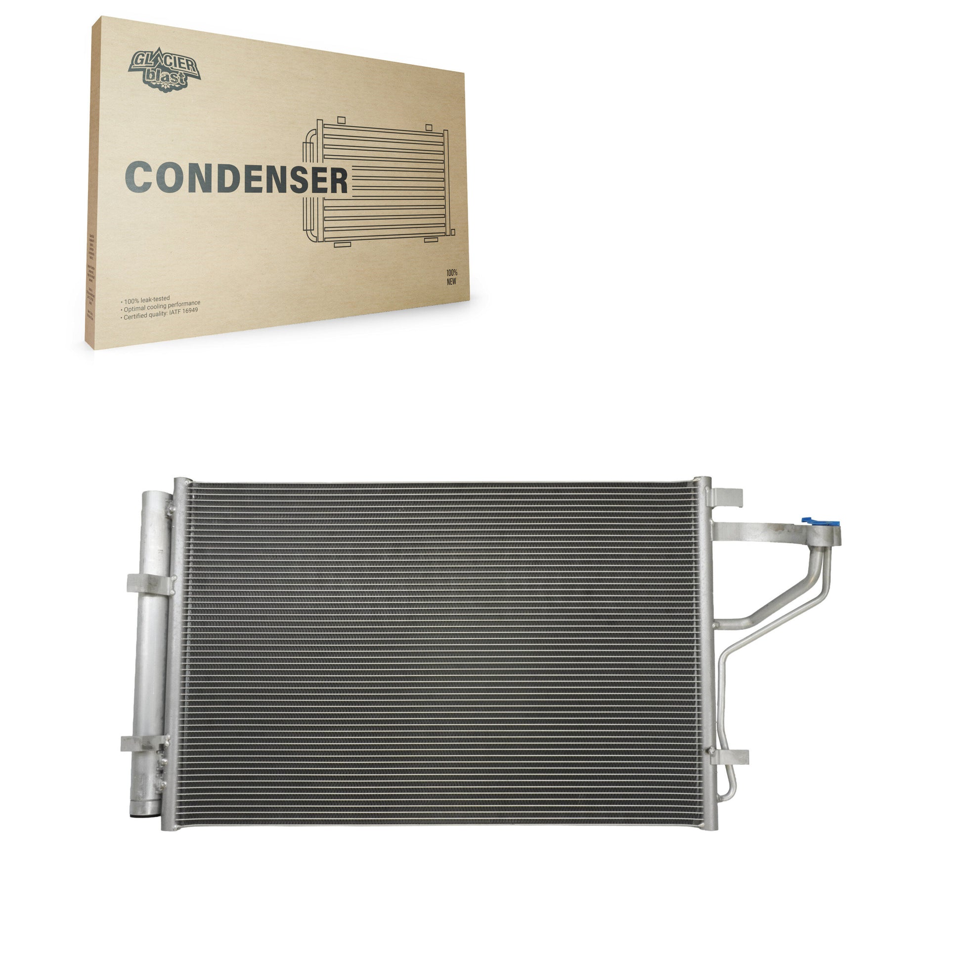 Glacier Blast GLB-HY3967 A/C Condenser for 2011-2015 Kia Forte, Kia Forte Koup, Kia Forte5 - N/A