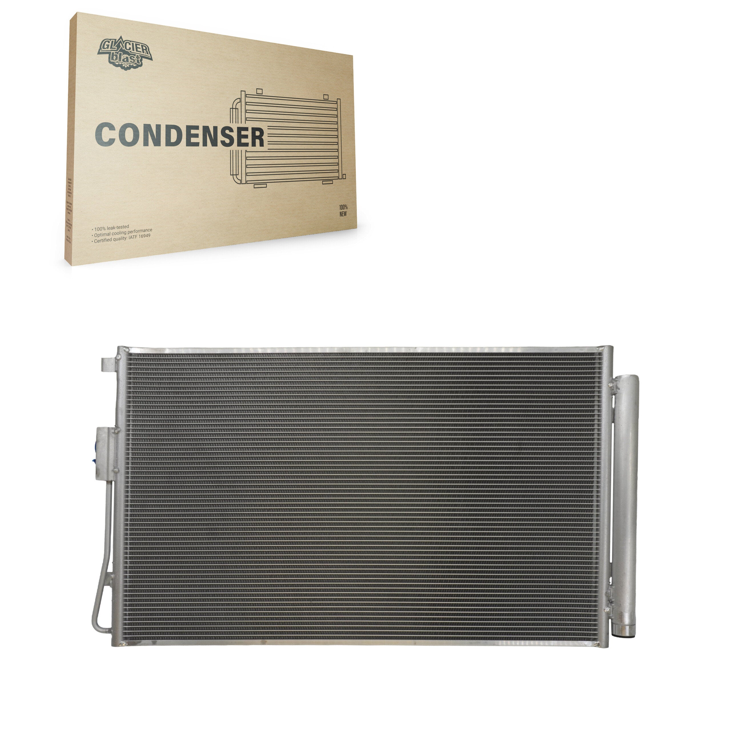 Glacier Blast GLB-HY4227 A/C Condenser for 2013-2019 Hyundai Santa Fe, Hyundai Santa Fe Sport, Hyundai Santa Fe XL - N/A