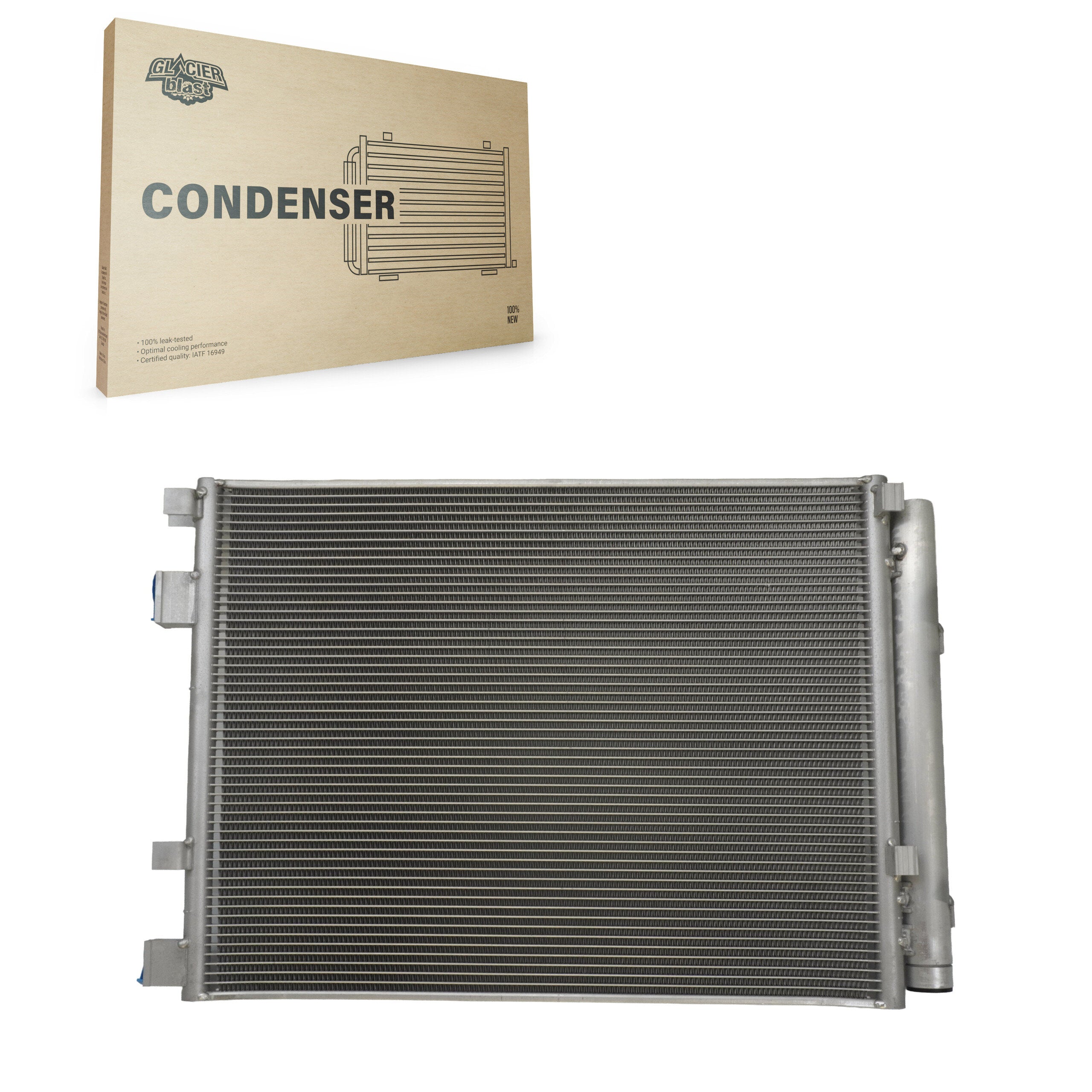 Glacier Blast GLB-HY4246 A/C Condenser for 2013-2017 Hyundai Veloster - N/A