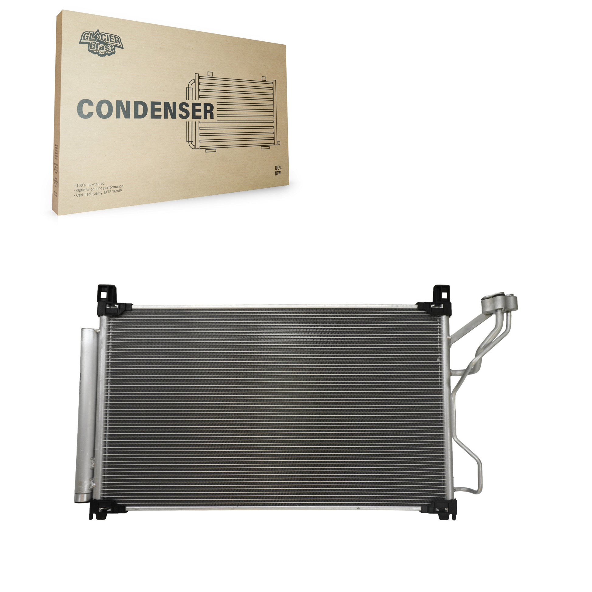 Glacier Blast GLB-HY4445 A/C Condenser for 2015-2019 Hyundai Sonata - N/A