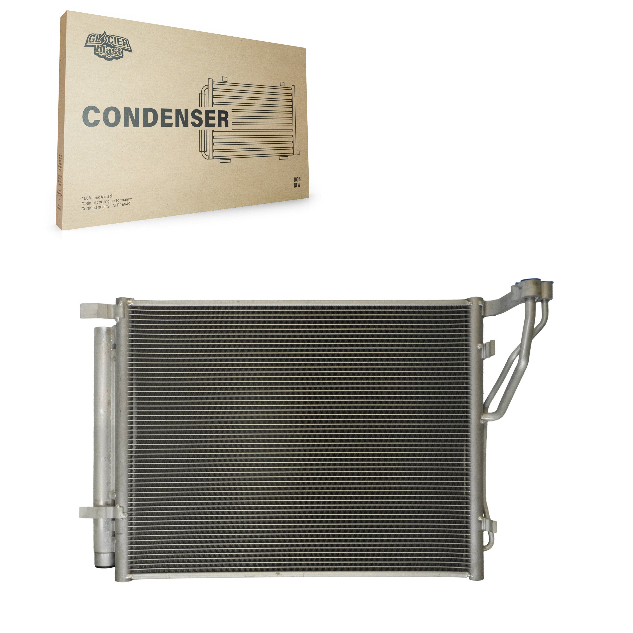 Glacier Blast GLB-KA30019 A/C Condenser for 2016-2018 Kia Optima - N/A