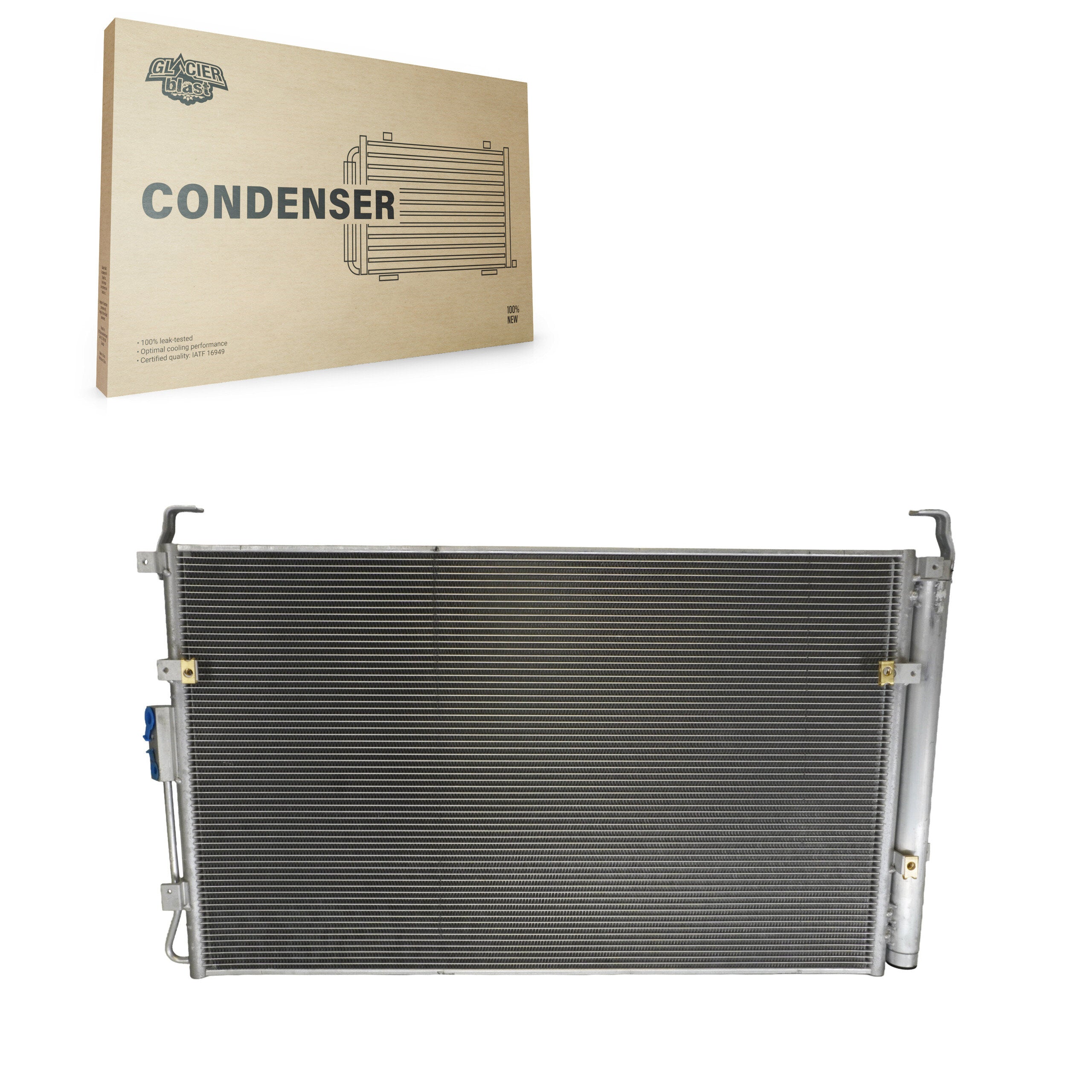 Glacier Blast GLB-KA3578 A/C Condenser for 2006-2014 Kia Sedona, Hyundai Entourage - N/A