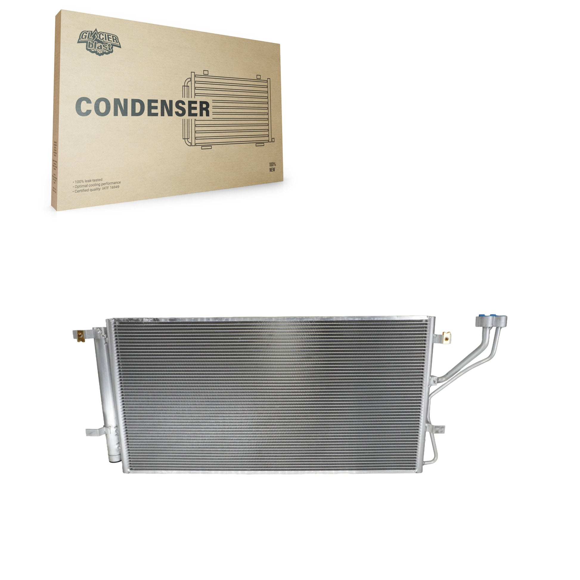 Glacier Blast GLB-KA3658 A/C Condenser for 2007-2012 Kia Rondo - N/A