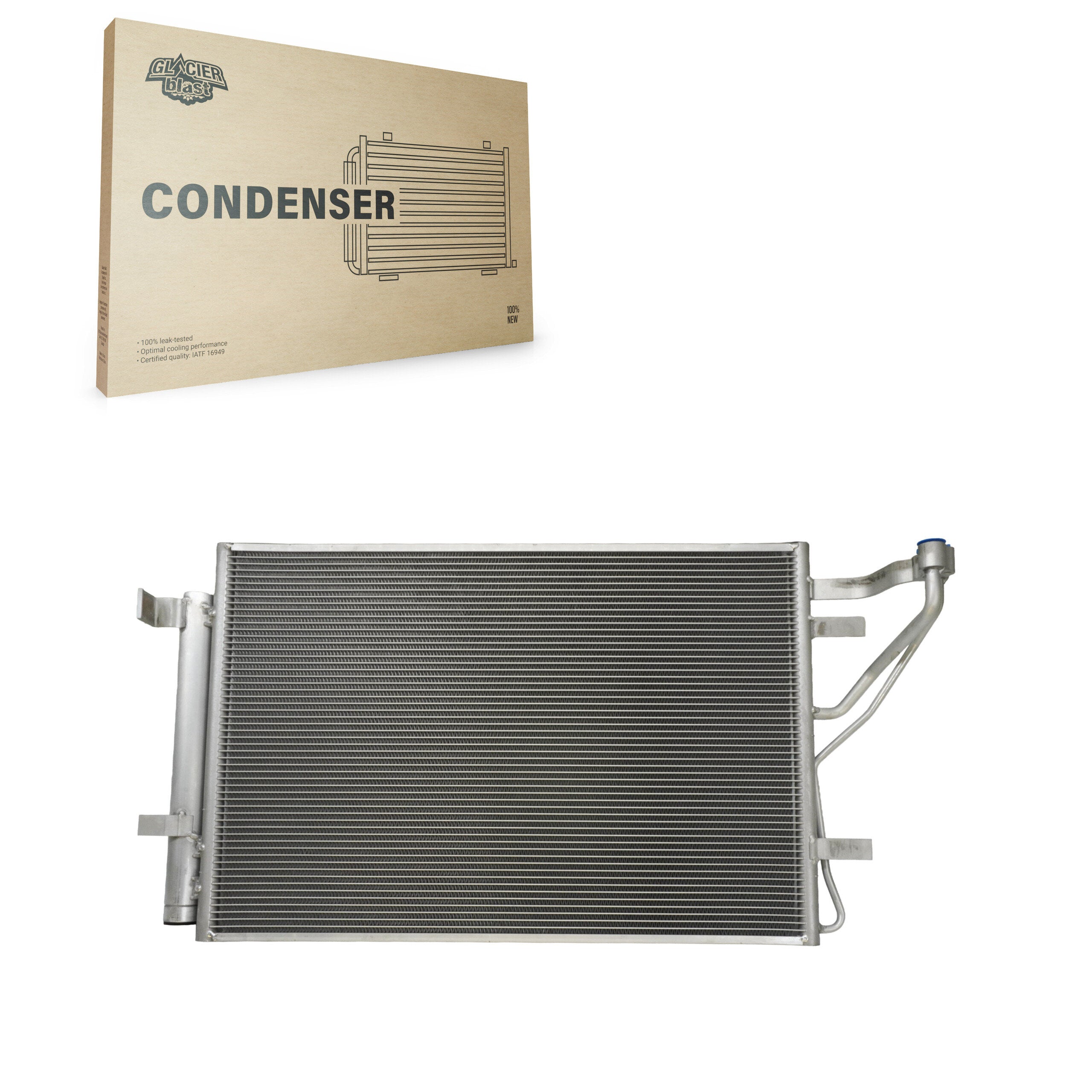 Glacier Blast GLB-KA3795 A/C Condenser for 2010-2013 Kia Forte5, Kia Forte, Kia Forte Koup - N/A