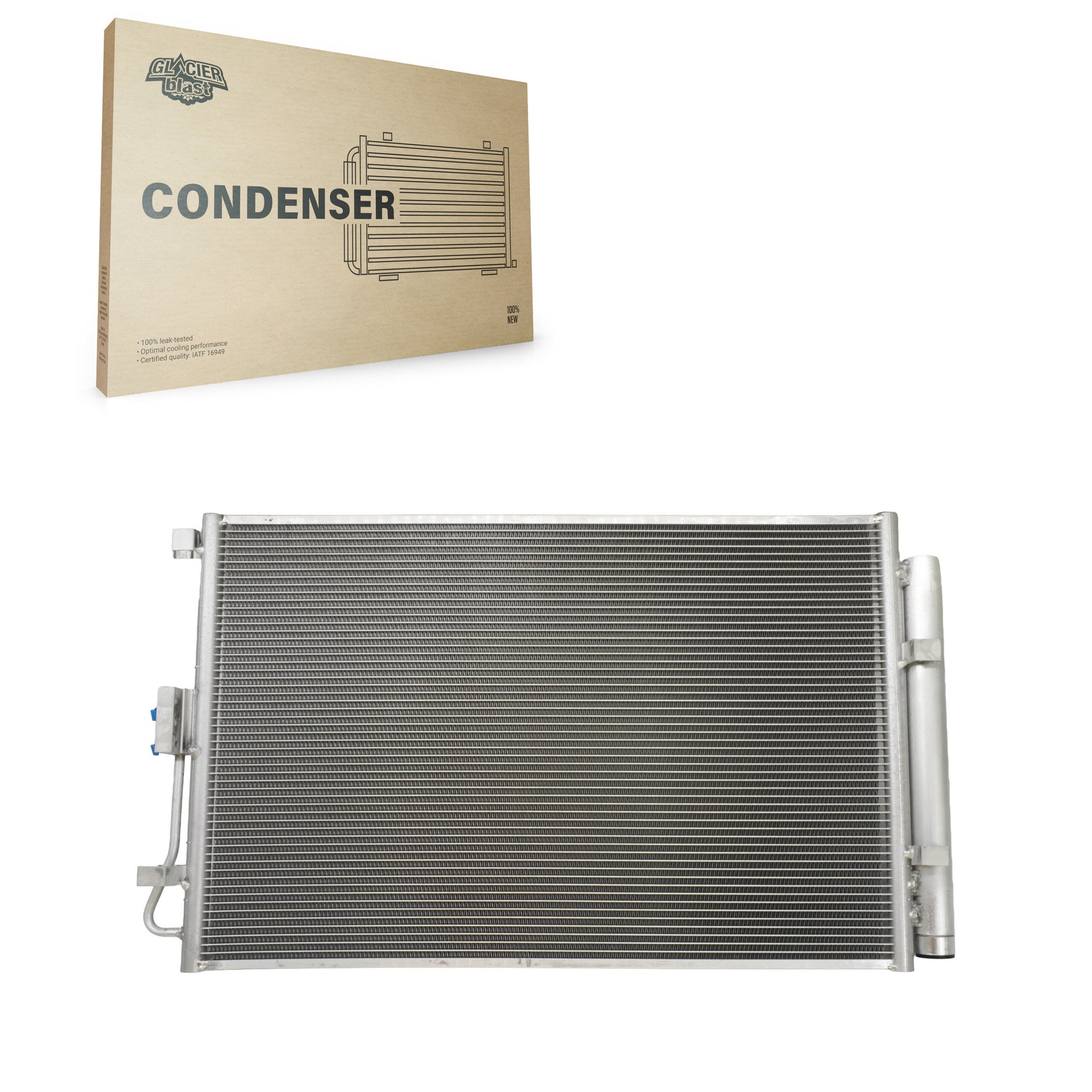 Glacier Blast GLB-KA4103 A/C Condenser for 2012-2013 Kia Soul - N/A