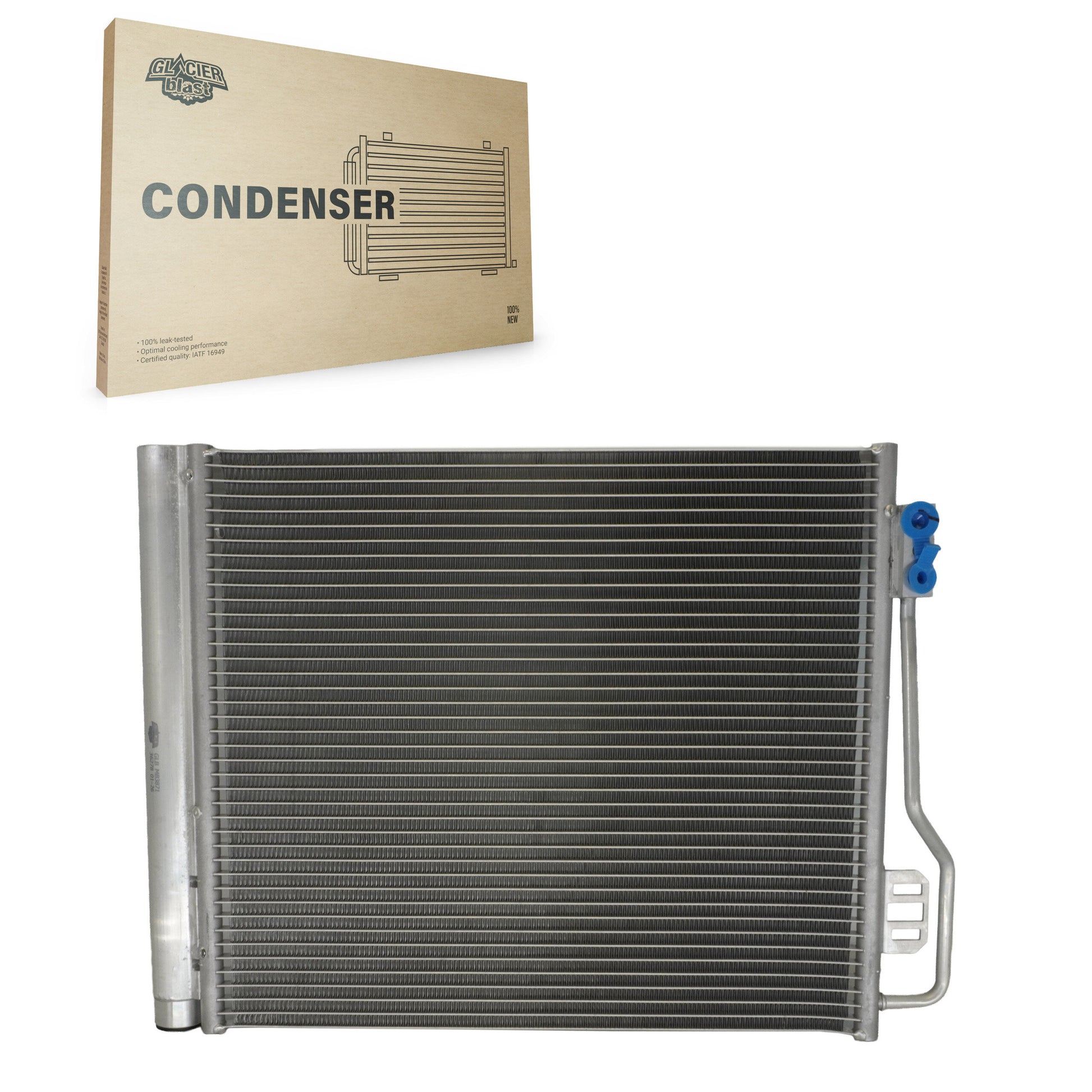 Glacier Blast GLB-MB3871 A/C Condenser for 2008-2018 Smart Fortwo - N/A