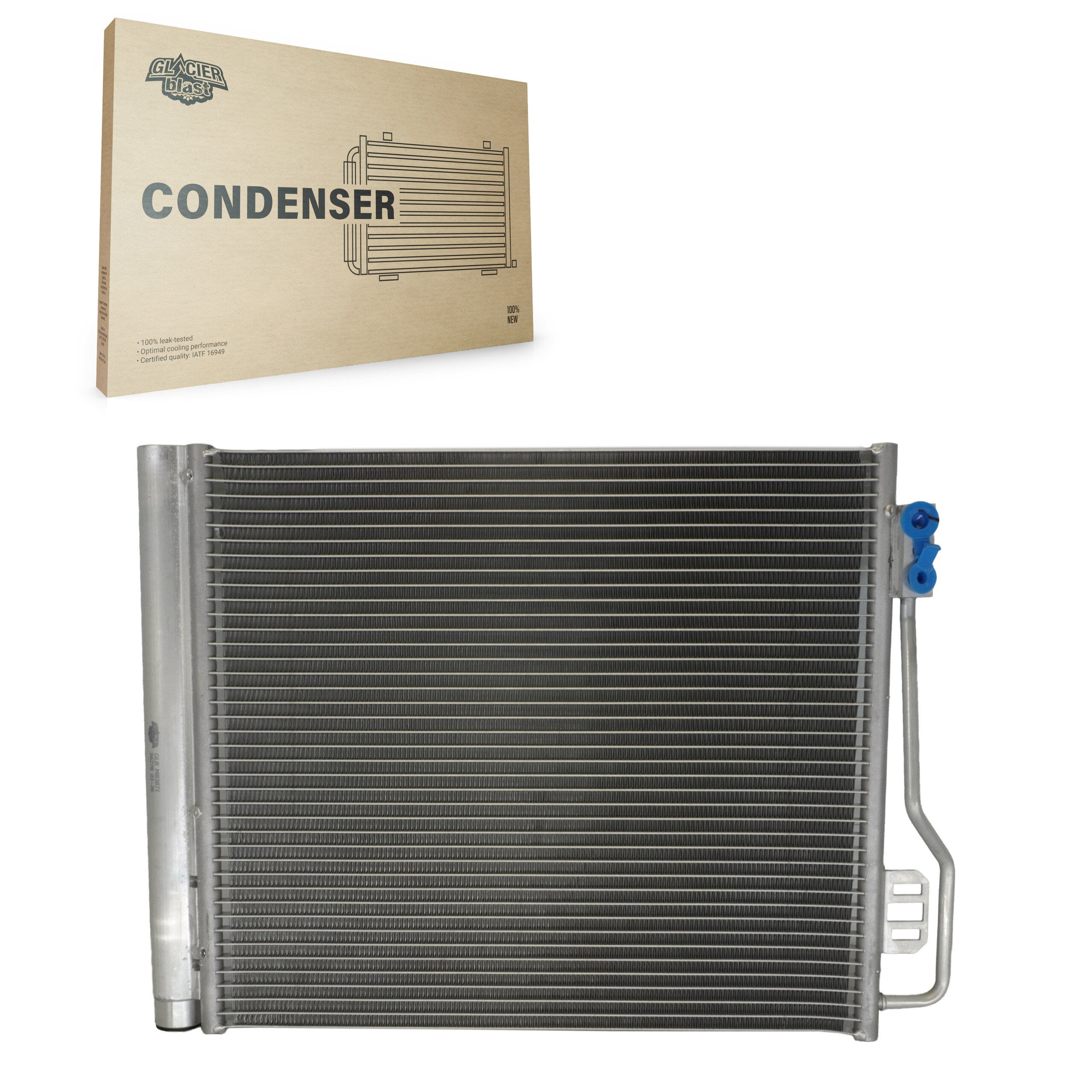 Glacier Blast GLB-MB3871 A/C Condenser for 2008-2018 Smart Fortwo - N/A
