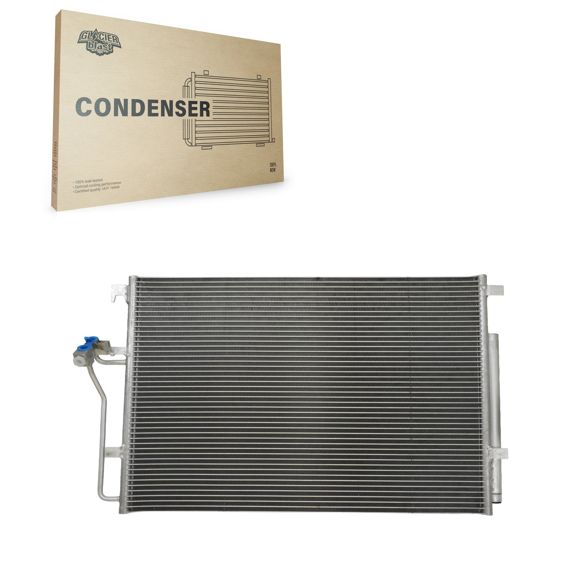 Glacier Blast GLB-MB3902 A/C Condenser for 2007-2024 Mercedes-Benz Sprinter 1500, Mercedes-Benz Sprinter 4500, Mercedes-Benz Sprinter 3500XD - N/A