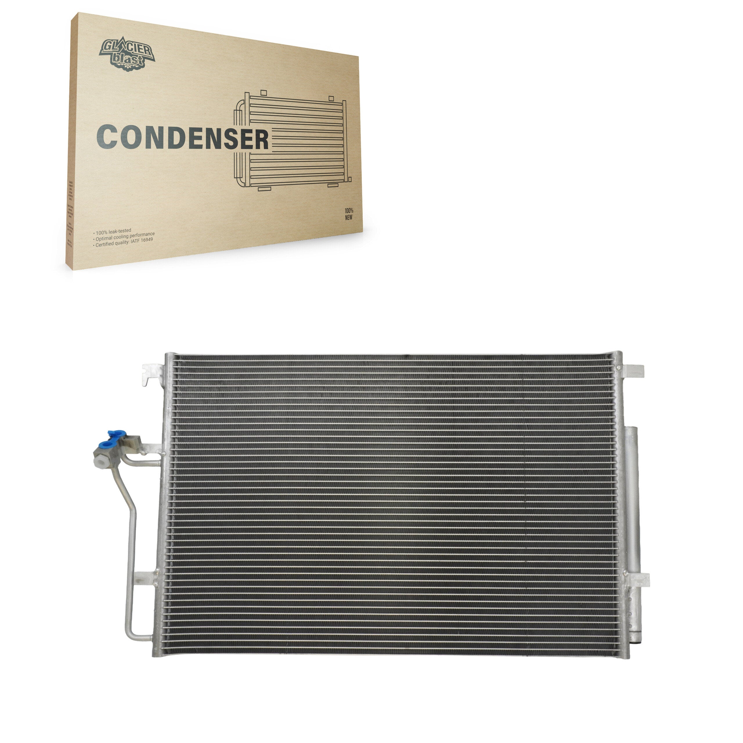 Glacier Blast GLB-MB3902 A/C Condenser for 2007-2024 Mercedes-Benz Sprinter 1500, Mercedes-Benz Sprinter 4500, Mercedes-Benz Sprinter 3500XD - N/A