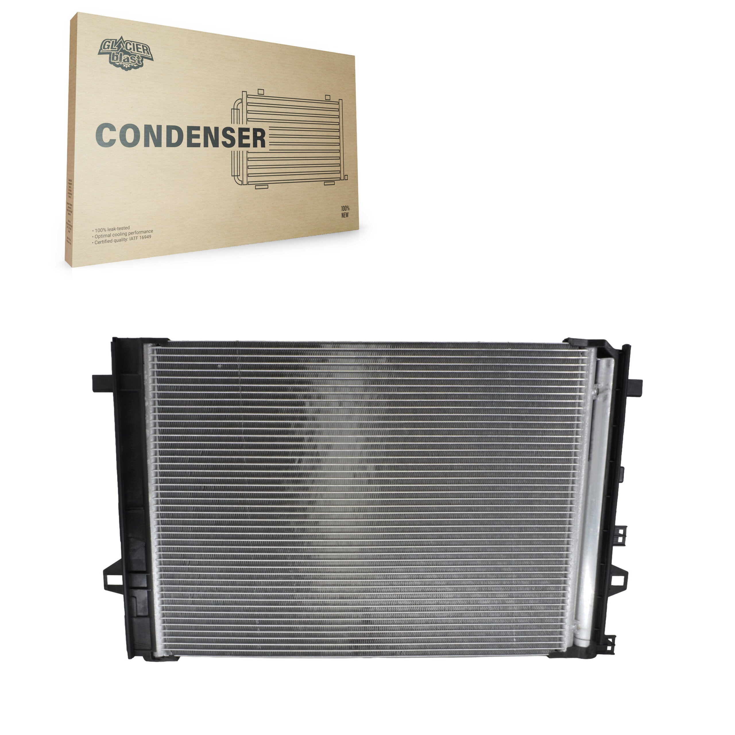 Glacier Blast GLB-MB4389 A/C Condenser for 2014-2020 INFINITI QX30, Mercedes-Benz B250e, Mercedes-Benz GLA250 - N/A