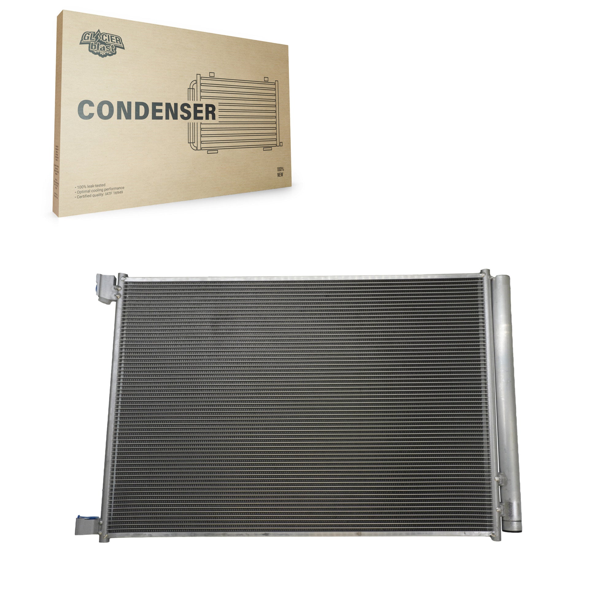 Glacier Blast GLB-MB4742 A/C Condenser for 2014-2024 Mercedes-Benz E63 AMG S, Mercedes-Benz Sprinter 3500XD, Mercedes-Benz AMG GT 43 - N/A