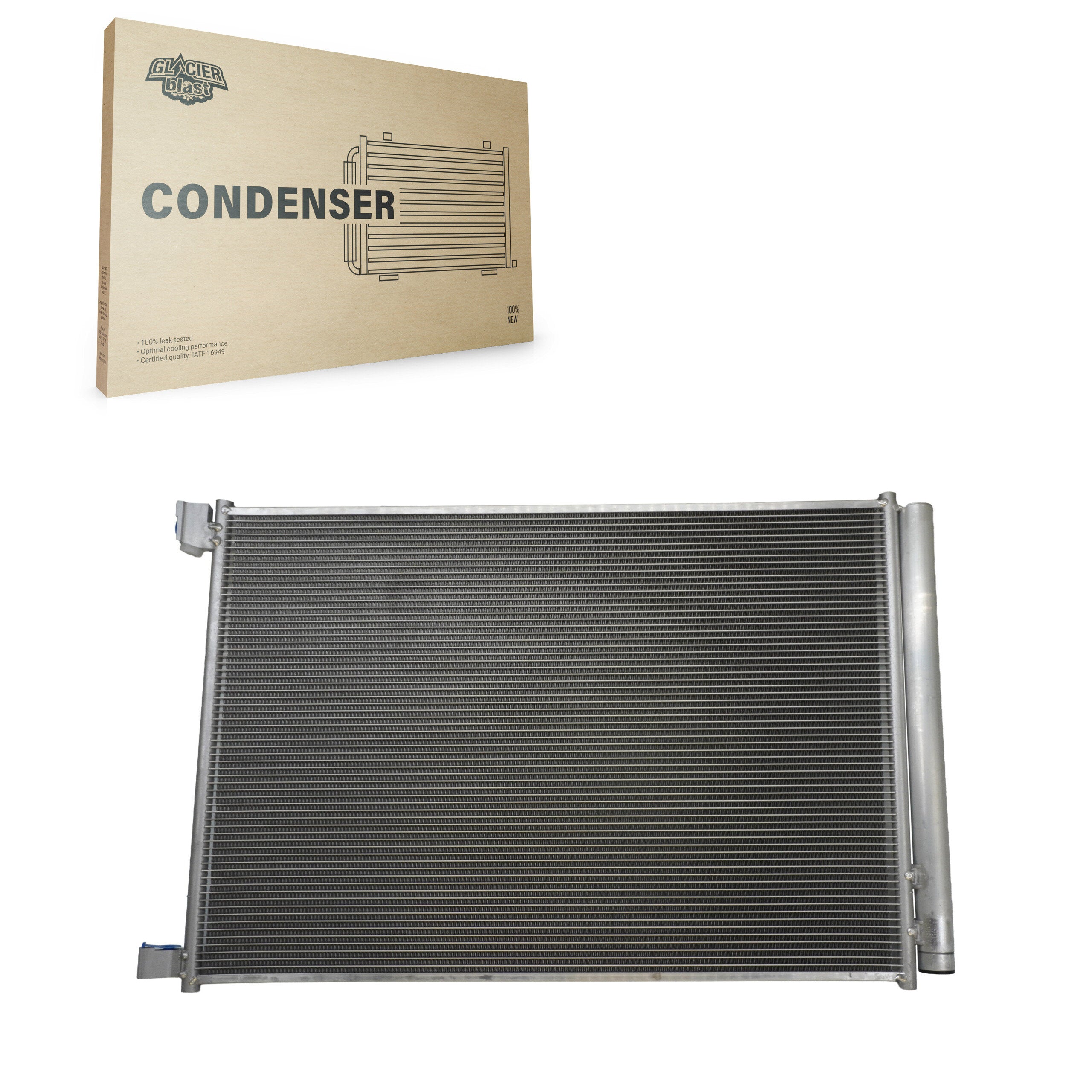 Glacier Blast GLB-MB4742 A/C Condenser for 2014-2024 Mercedes-Benz E63 AMG S, Mercedes-Benz Sprinter 3500XD, Mercedes-Benz AMG GT 43 - N/A