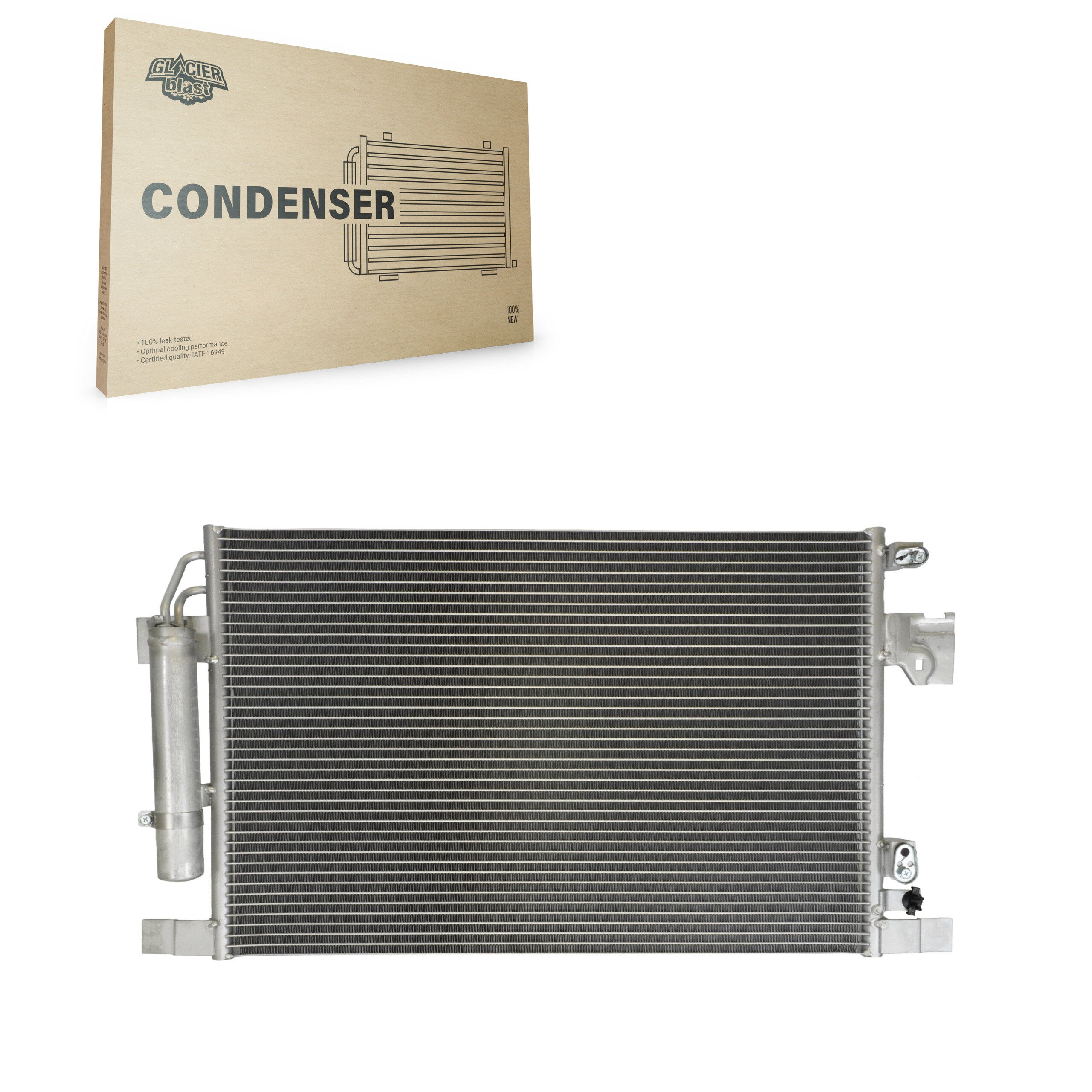 Glacier Blast GLB-MI3747 A/C Condenser for 2007-2024 Mitsubishi Outlander Sport, Mitsubishi RVR, Mitsubishi Lancer - N/A
