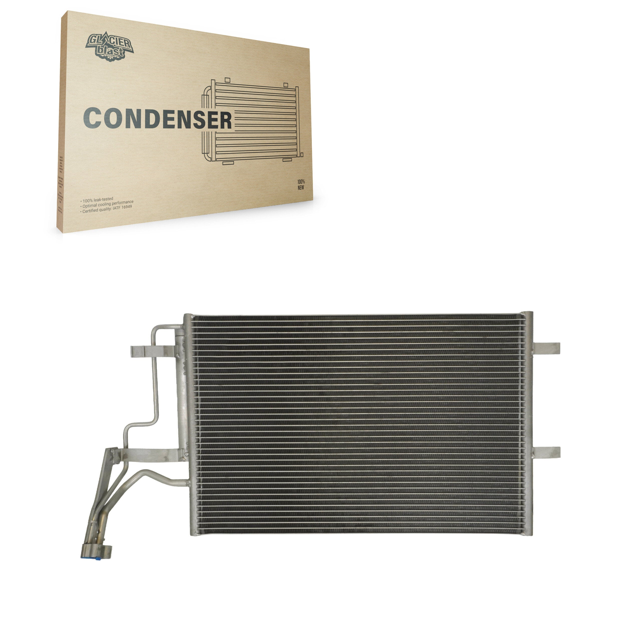 Glacier Blast GLB-MZ3094 A/C Condenser for 2004-2010 Mazda 3 Sport, Mazda 5, Mazda 3 - N/A