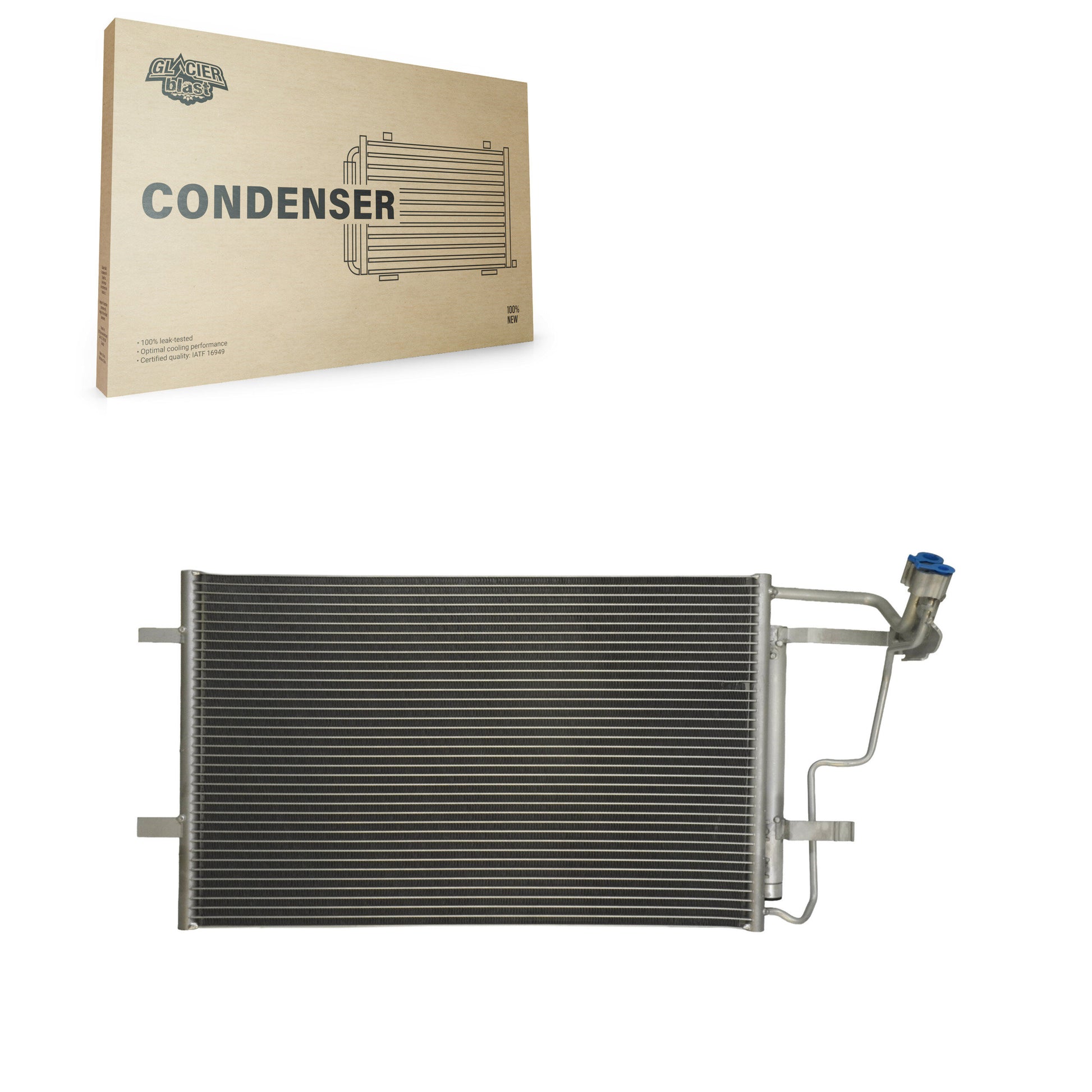 Glacier Blast GLB-MZ3866 A/C Condenser for 2010-2013 Mazda 3, Mazda 3 Sport - N/A