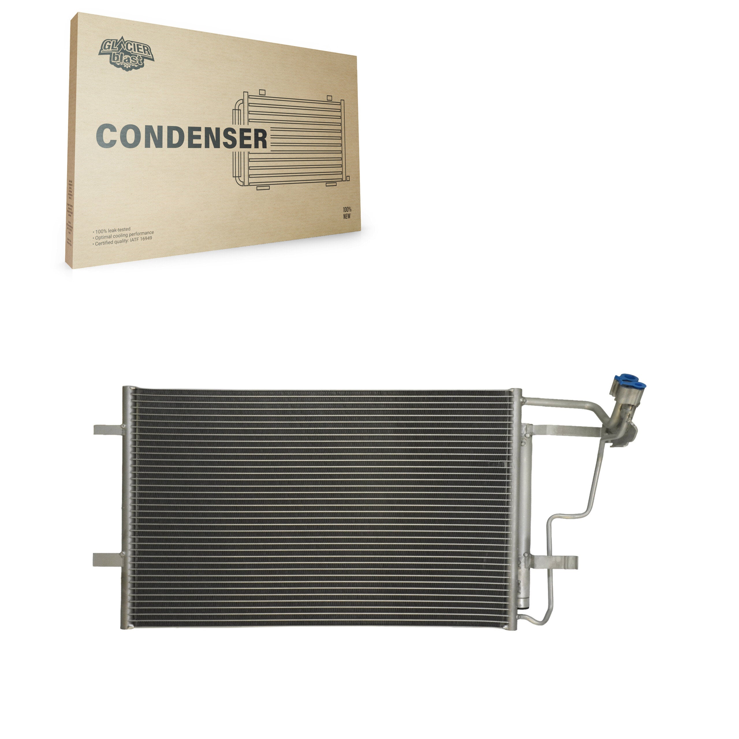 Glacier Blast GLB-MZ3866 A/C Condenser for 2010-2013 Mazda 3, Mazda 3 Sport - N/A