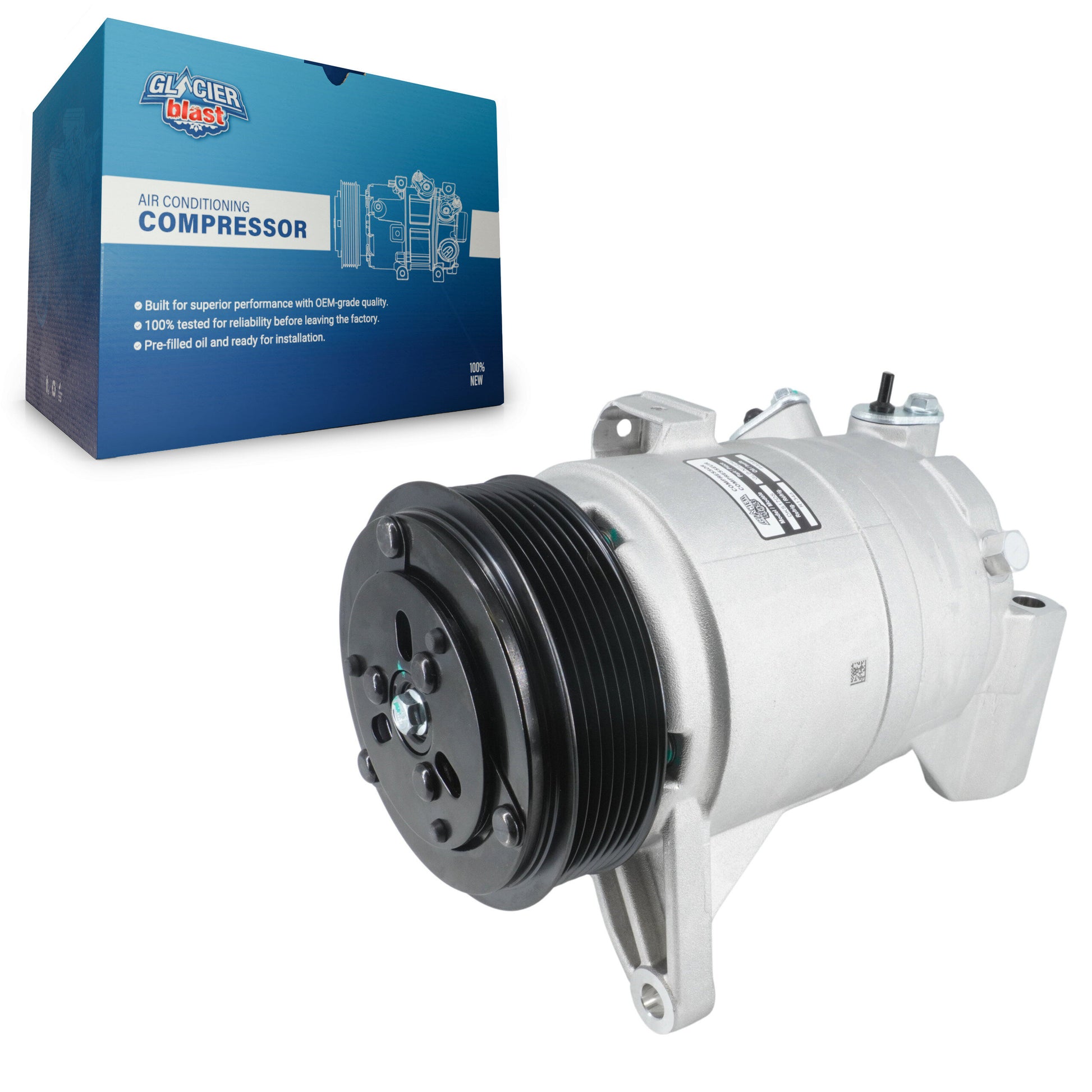 Glacier Blast GLB-NI12742 A/C Compressor for 2009-2017 INFINITI QX60, INFINITI JX35, Nissan Pathfinder - N/A