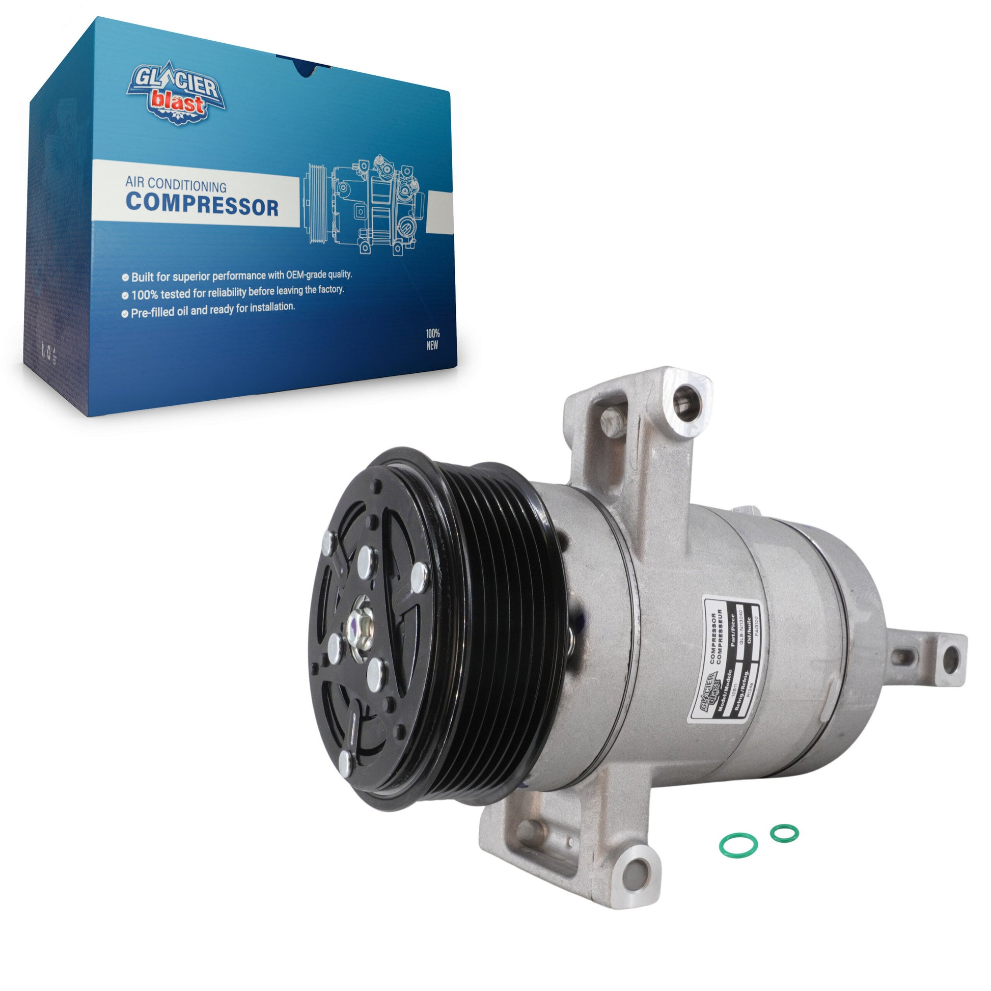 Glacier Blast GLB-NI13040 A/C Compressor for 2011-2017 Nissan Juke - N/A