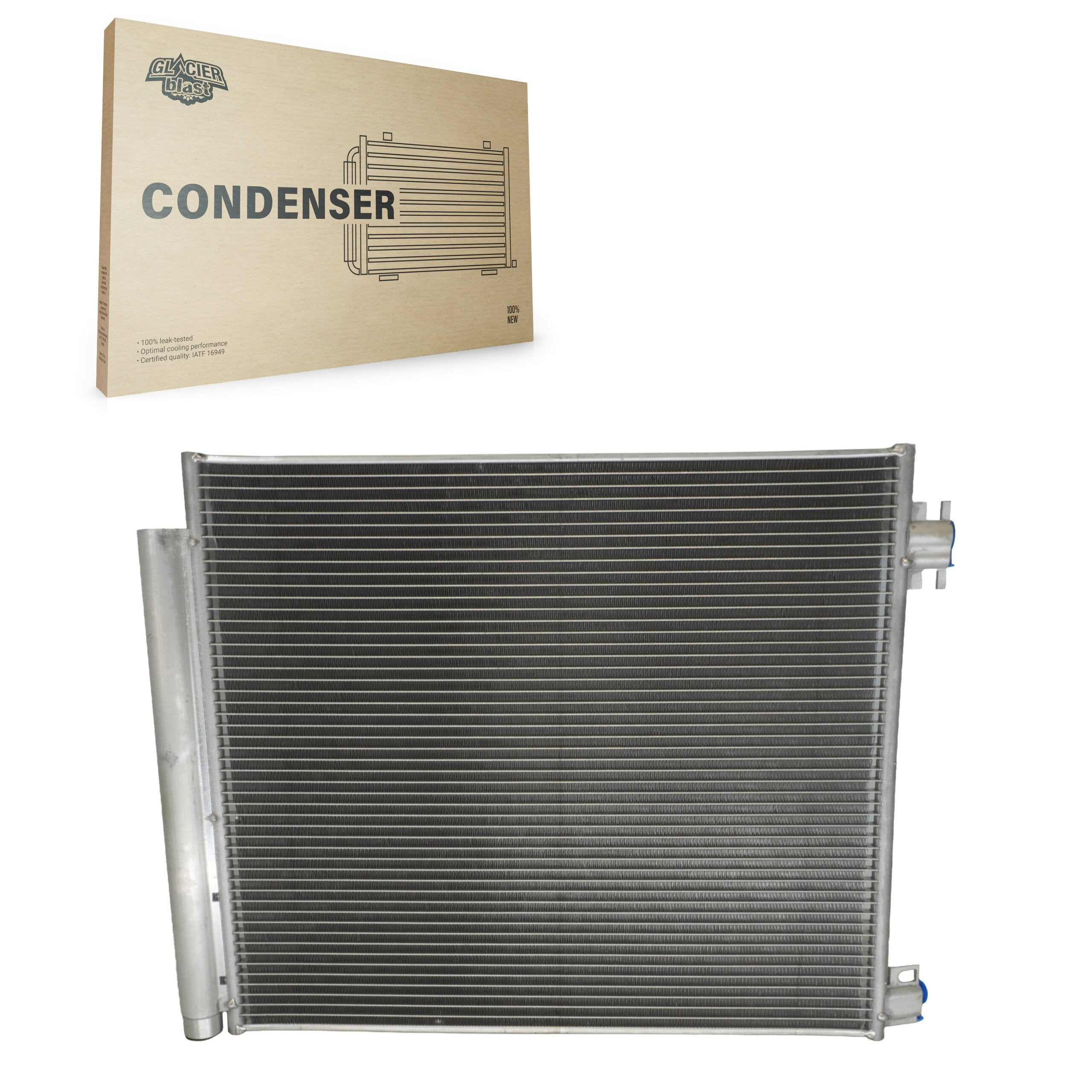 Glacier Blast GLB-NI30122 A/C Condenser for 2017-2023 Nissan Qashqai, Nissan Rogue Sport - N/A