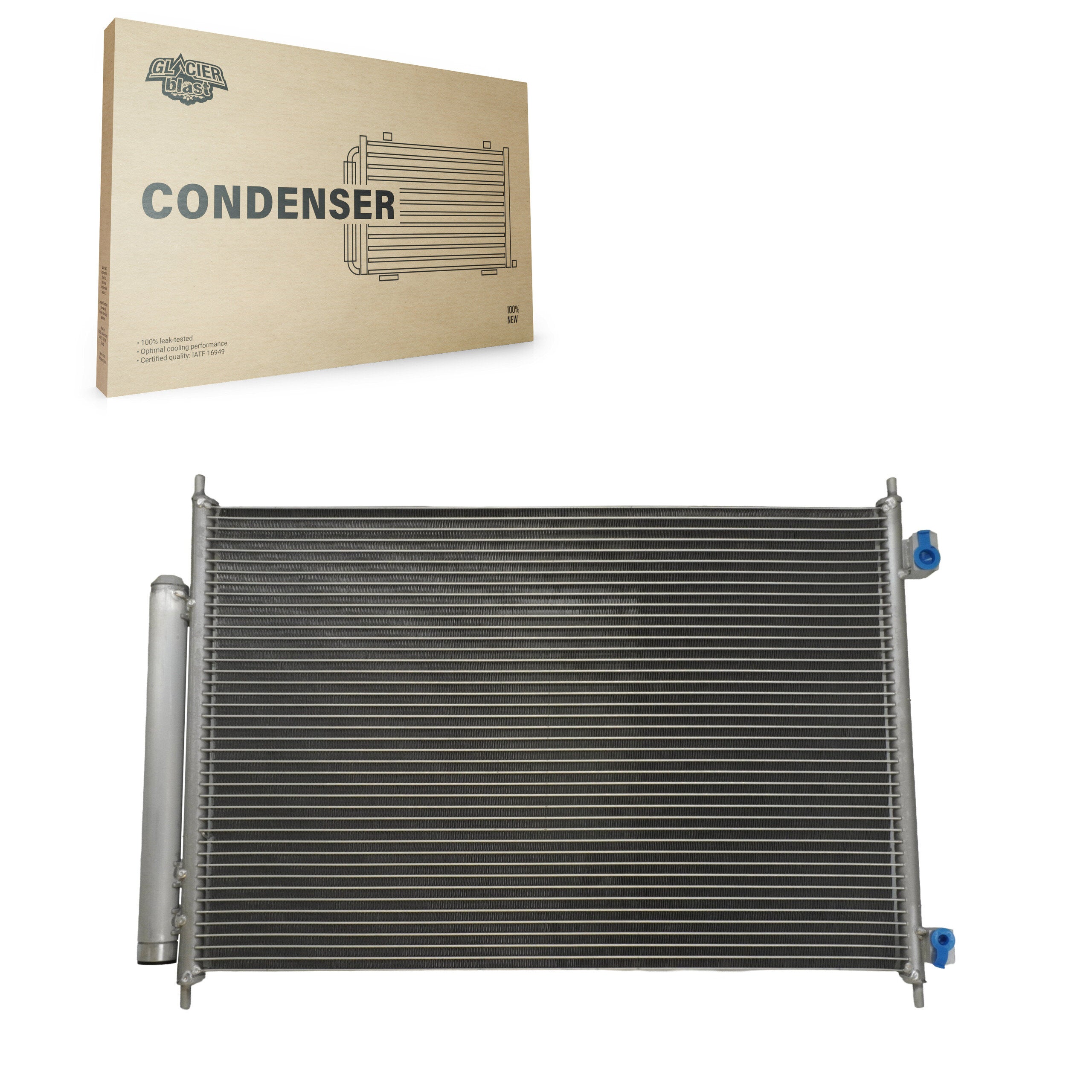 Glacier Blast GLB-NI3680 A/C Condenser for 2008-2015 Nissan Rogue Select, Nissan Rogue - N/A