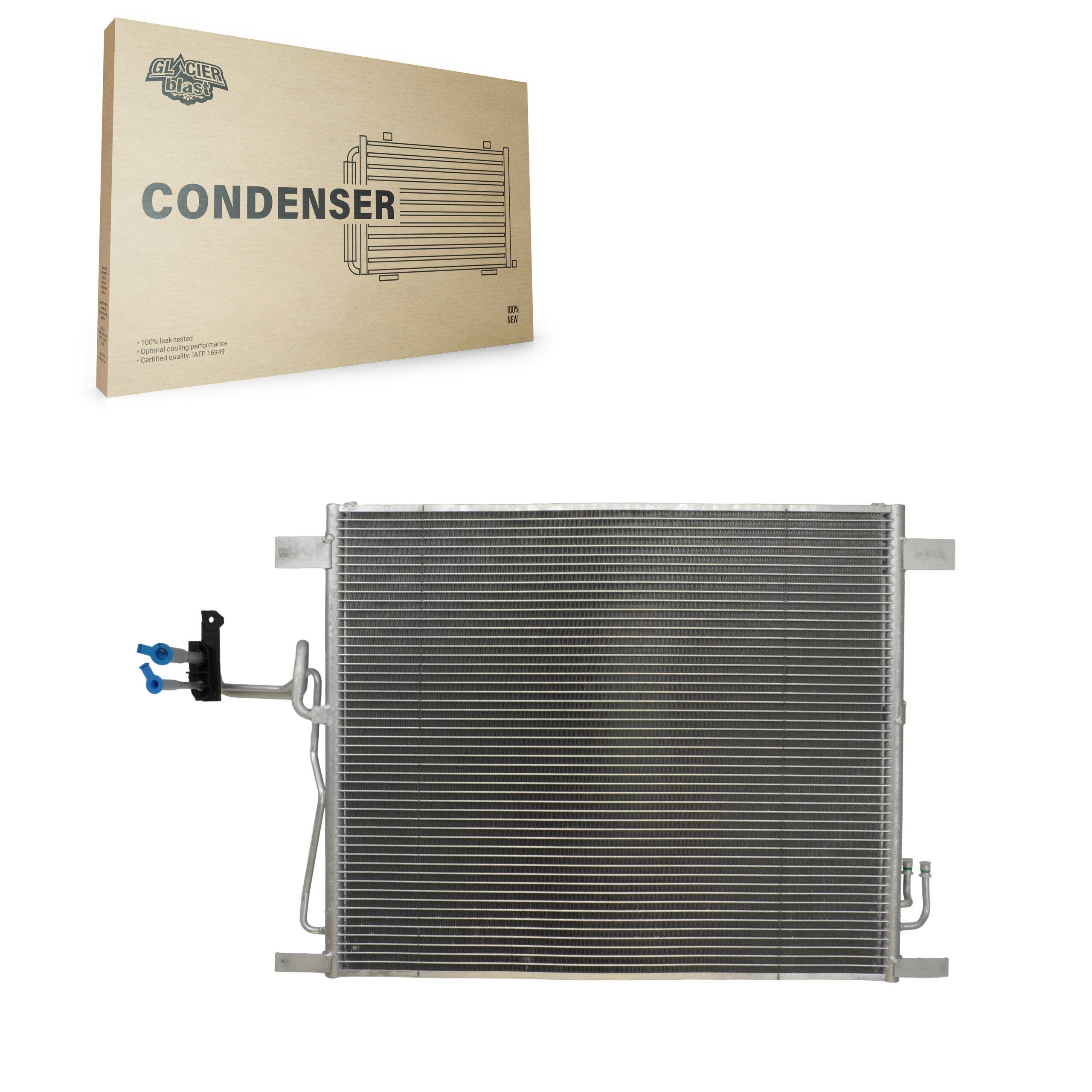 Glacier Blast GLB-NI3772 A/C Condenser for 2008-2017 INFINITI QX50, INFINITI QX70, INFINITI EX37 - N/A