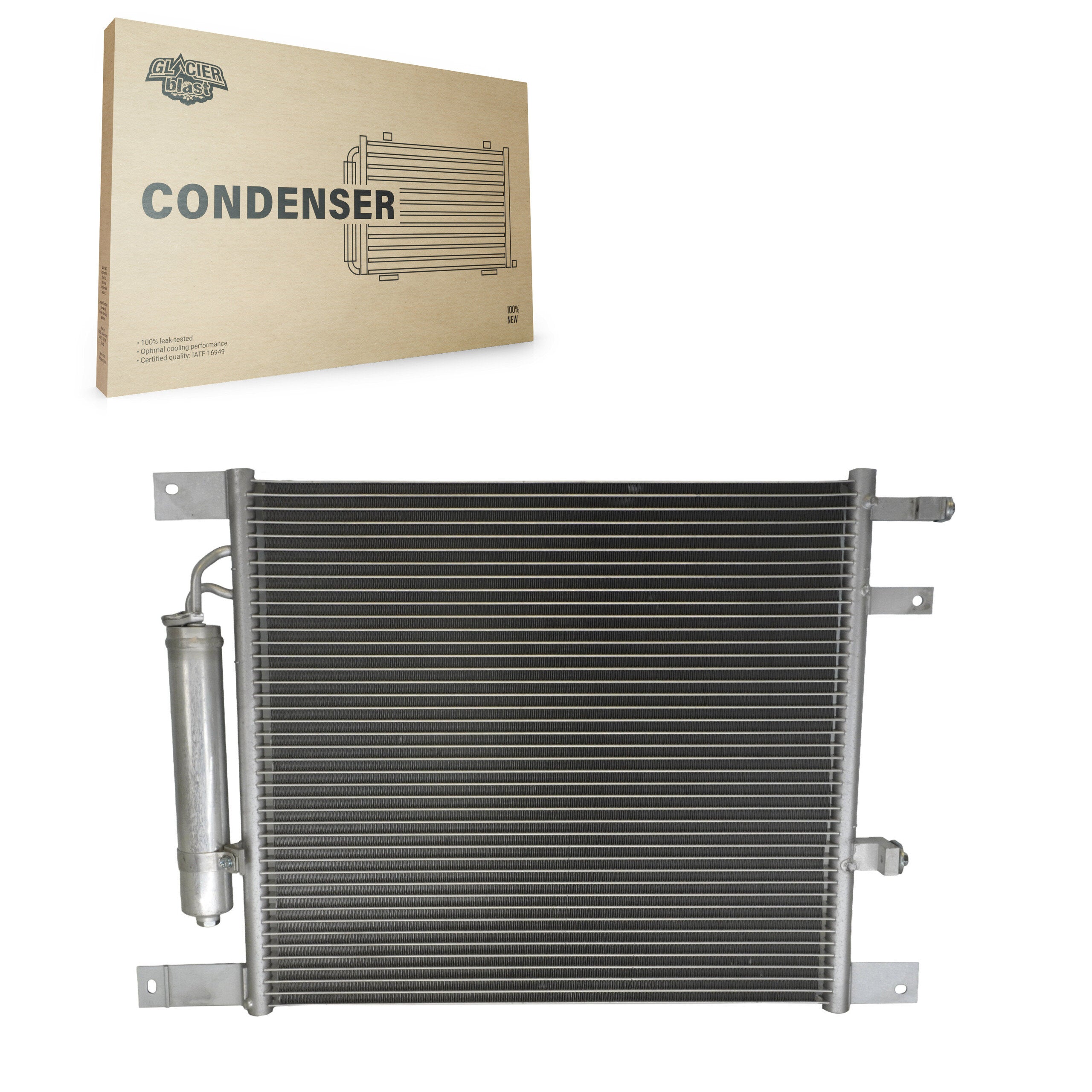 Glacier Blast GLB-NI3986 A/C Condenser for 2012-2019 Nissan Micra, Nissan Versa Note, Nissan Versa - N/A